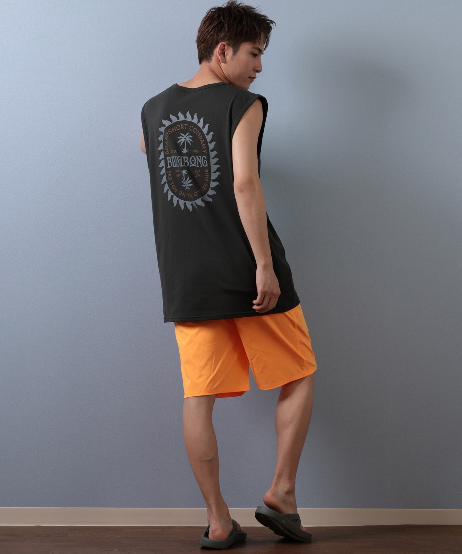 BILLABONG ビラボン 水着 ラッシュガード タンクトップ メンズ 水陸両用 UVカット バックプリント BF01A-862(OFW-M)