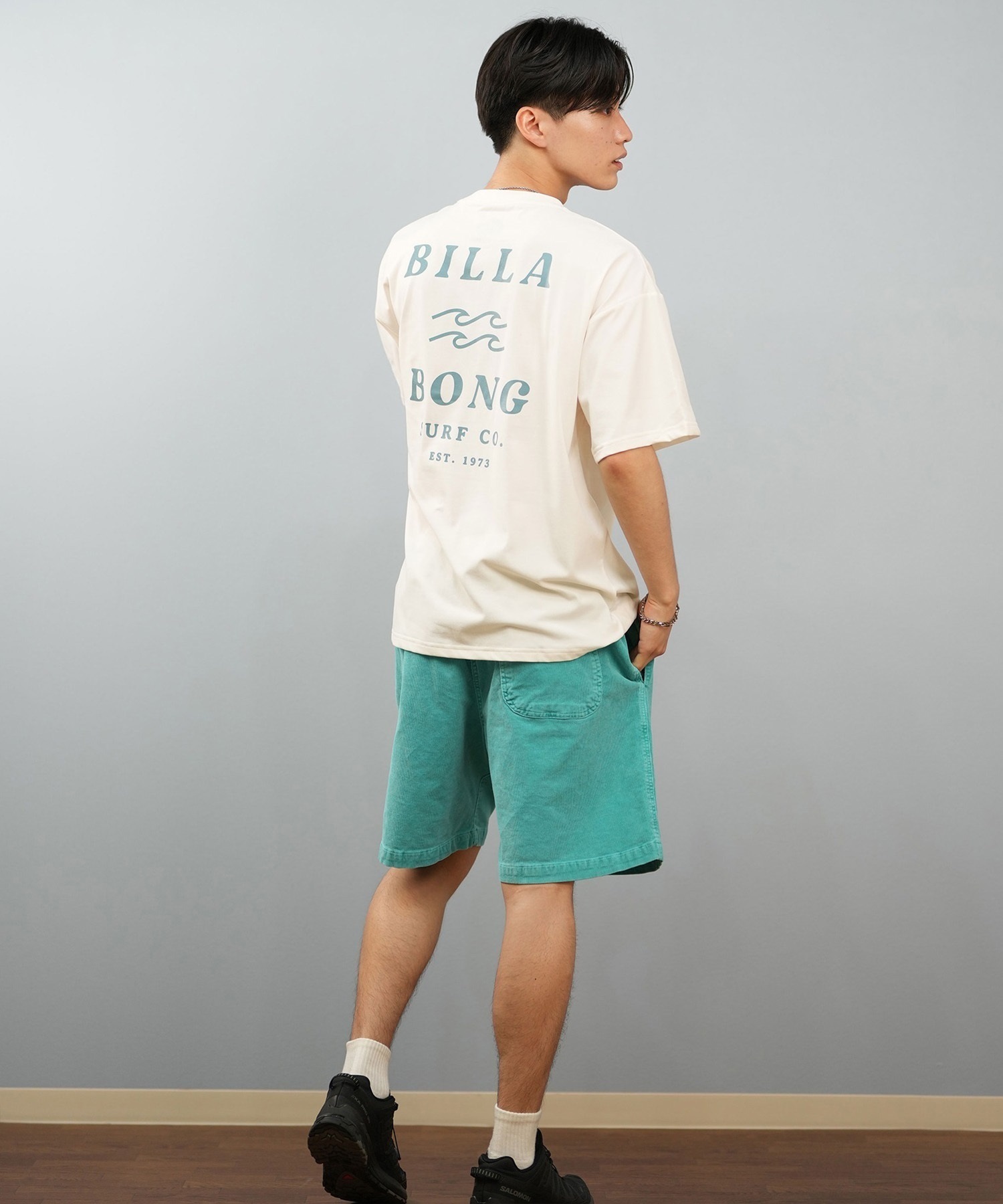 BILLABONG ビラボン 水着 ラッシュガード 半袖 Tシャツ メンズ 水陸両用 UVカット ワイドフィット BF01A-863(ASH-M)