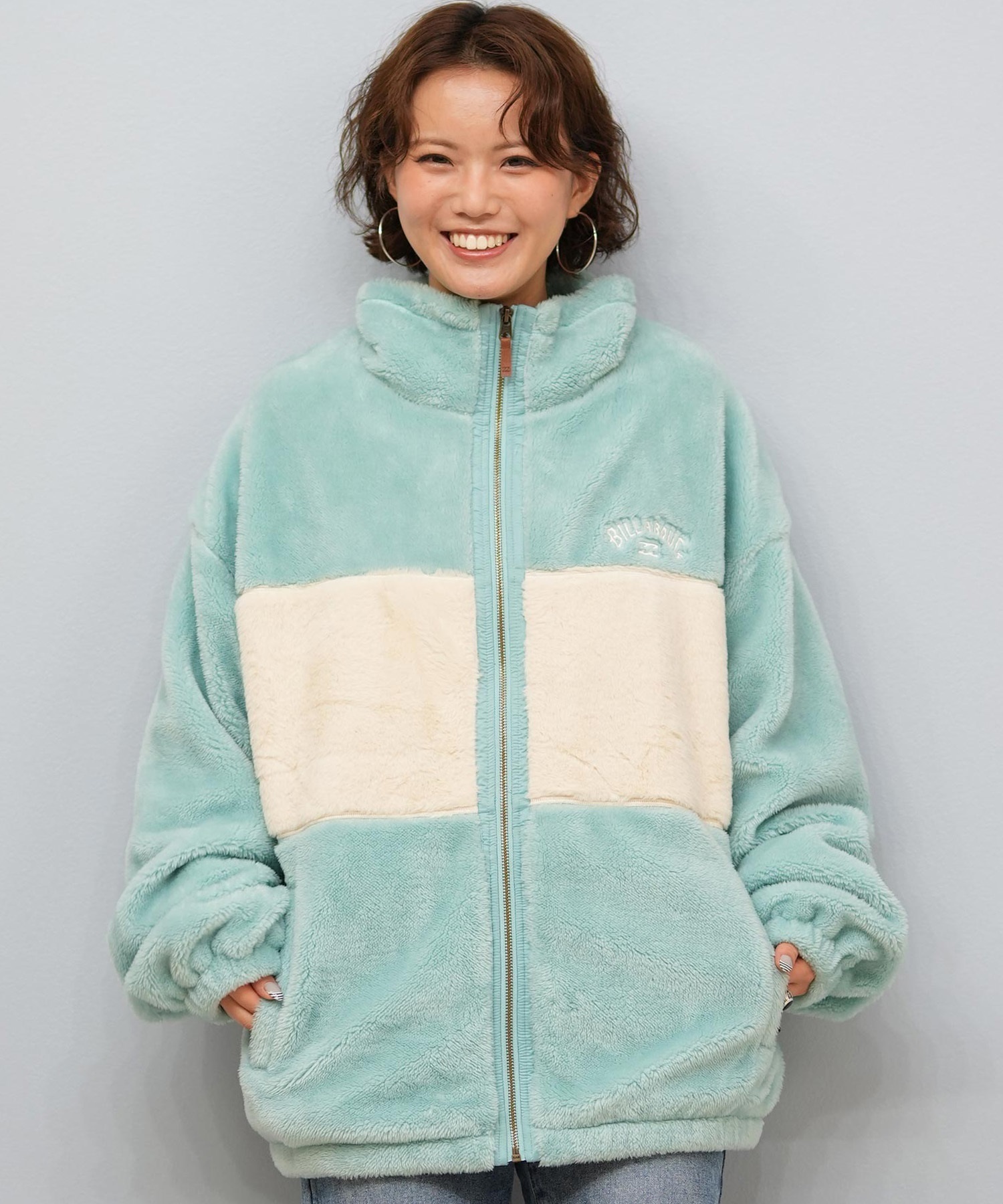 BILLABONG ビラボン ジャケット レディース ボア ジップアップ FUR STAND WAVE LIGHT JKT BF014-755(BLK-M)