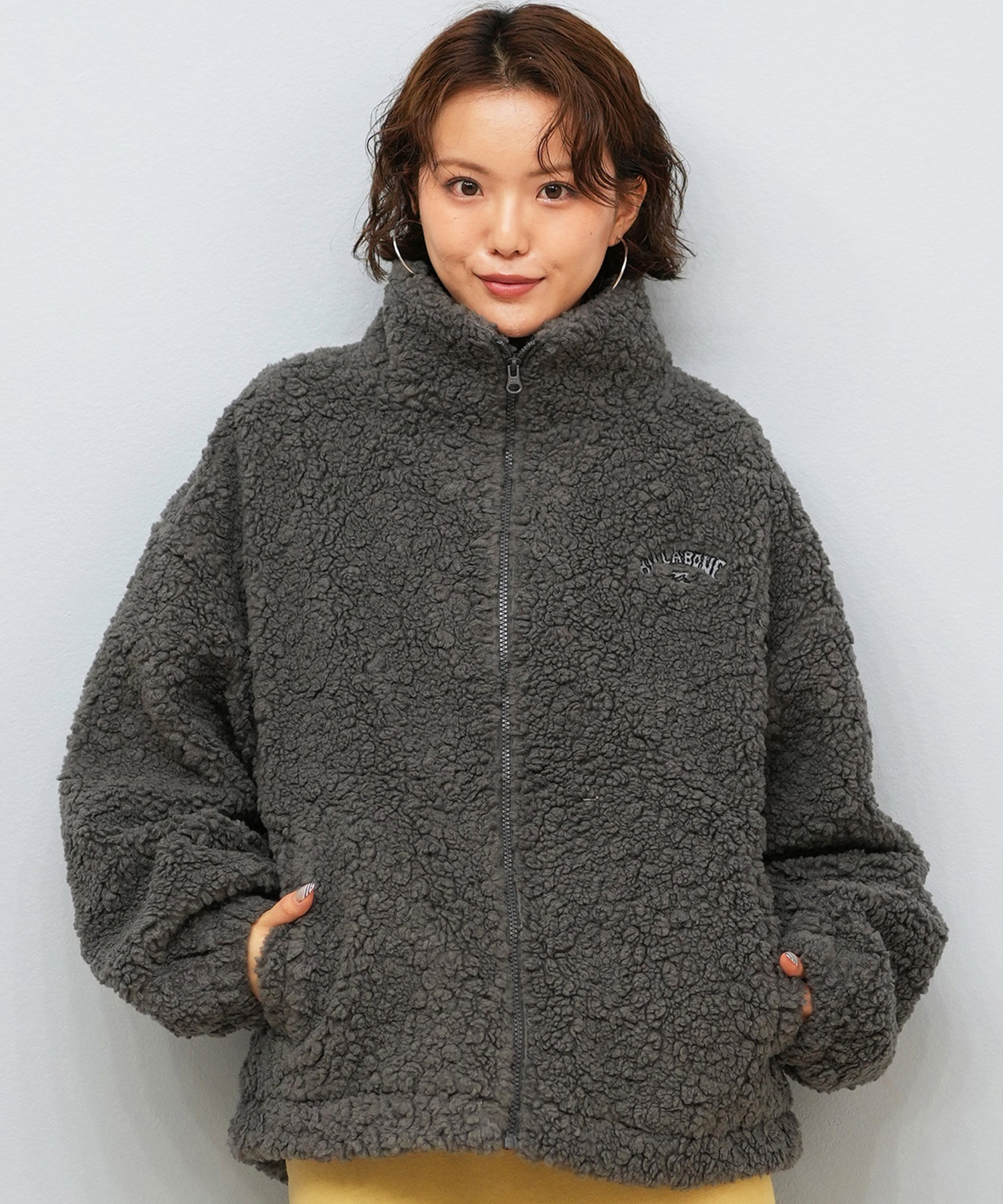 BILLABONG ビラボン ジャケット レディース ボア ロゴ FUR BOA STAND