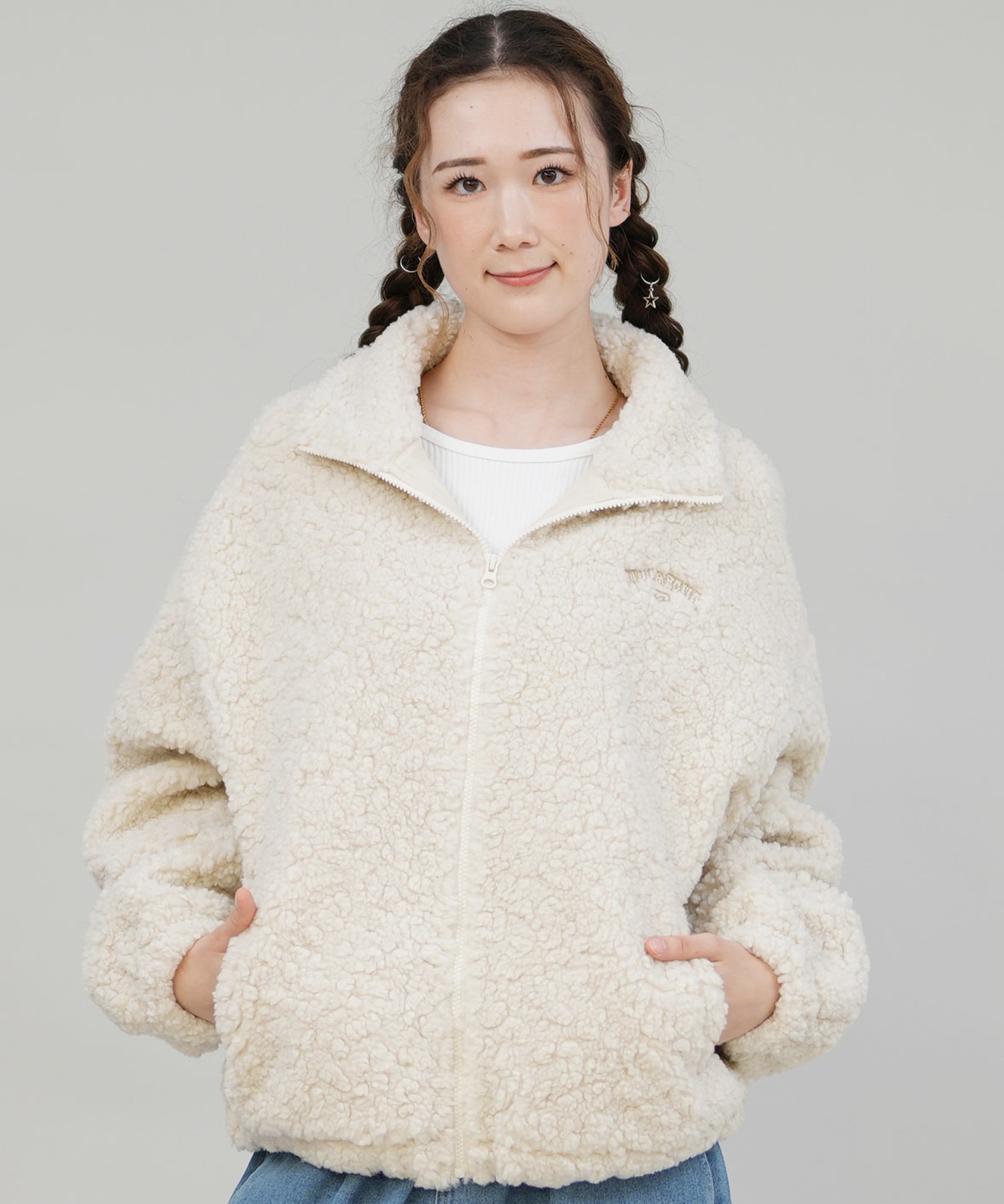 BILLABONG ビラボン ジャケット レディース ボア ロゴ FUR BOA STAND