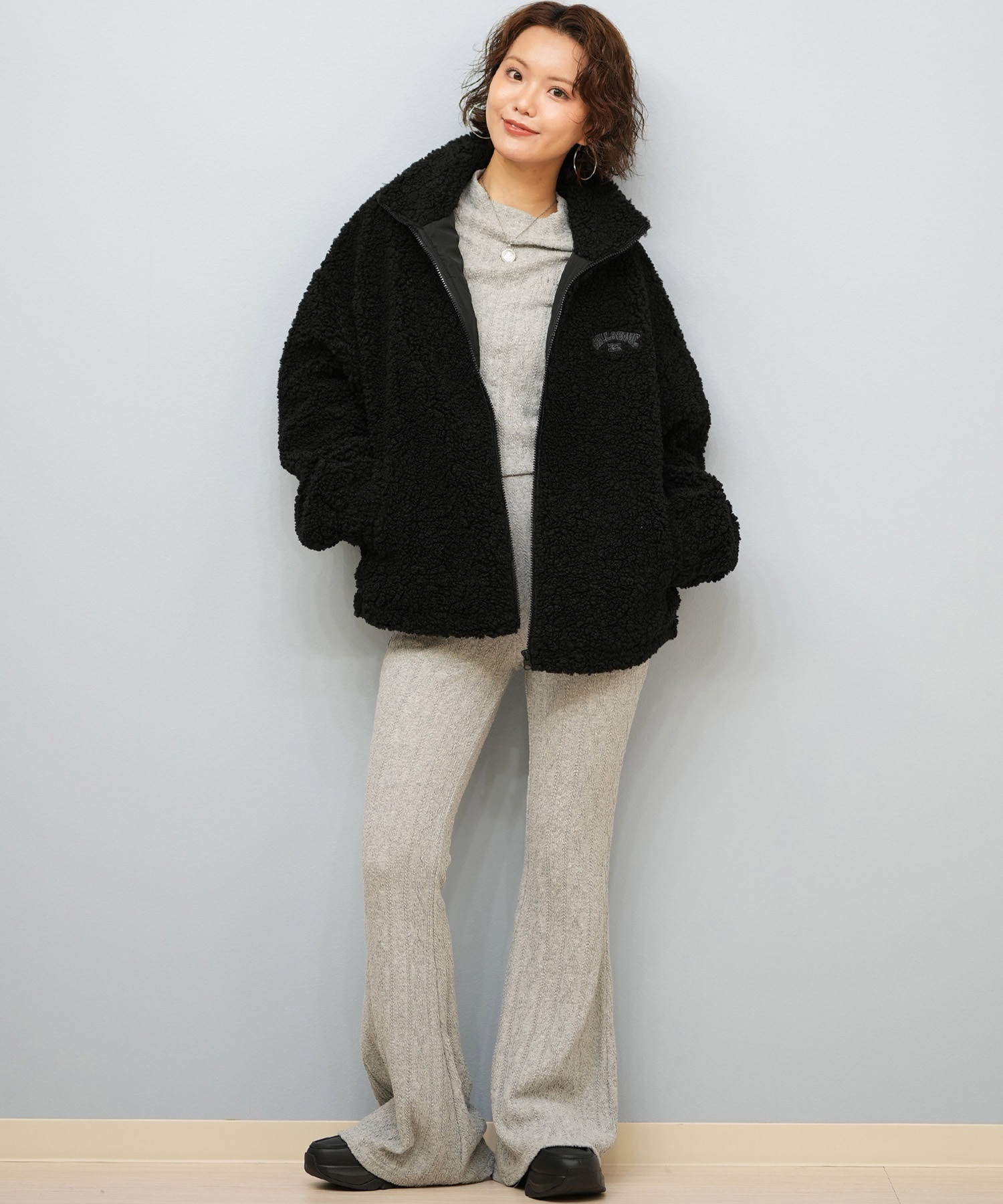 BILLABONG ビラボン ジャケット レディース ボア ロゴ FUR BOA STAND