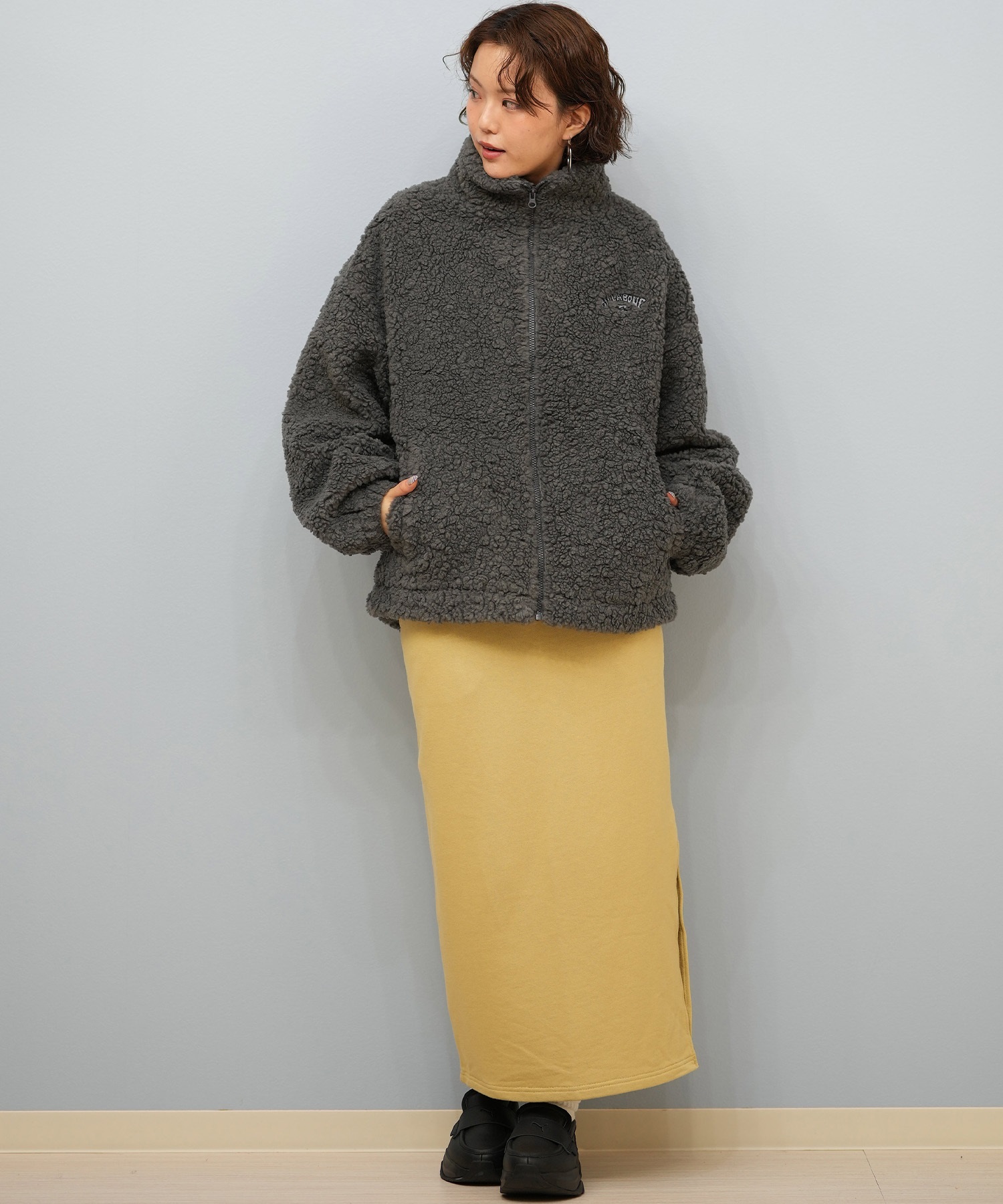 BILLABONG ビラボン ジャケット レディース ボア ロゴ FUR BOA STAND