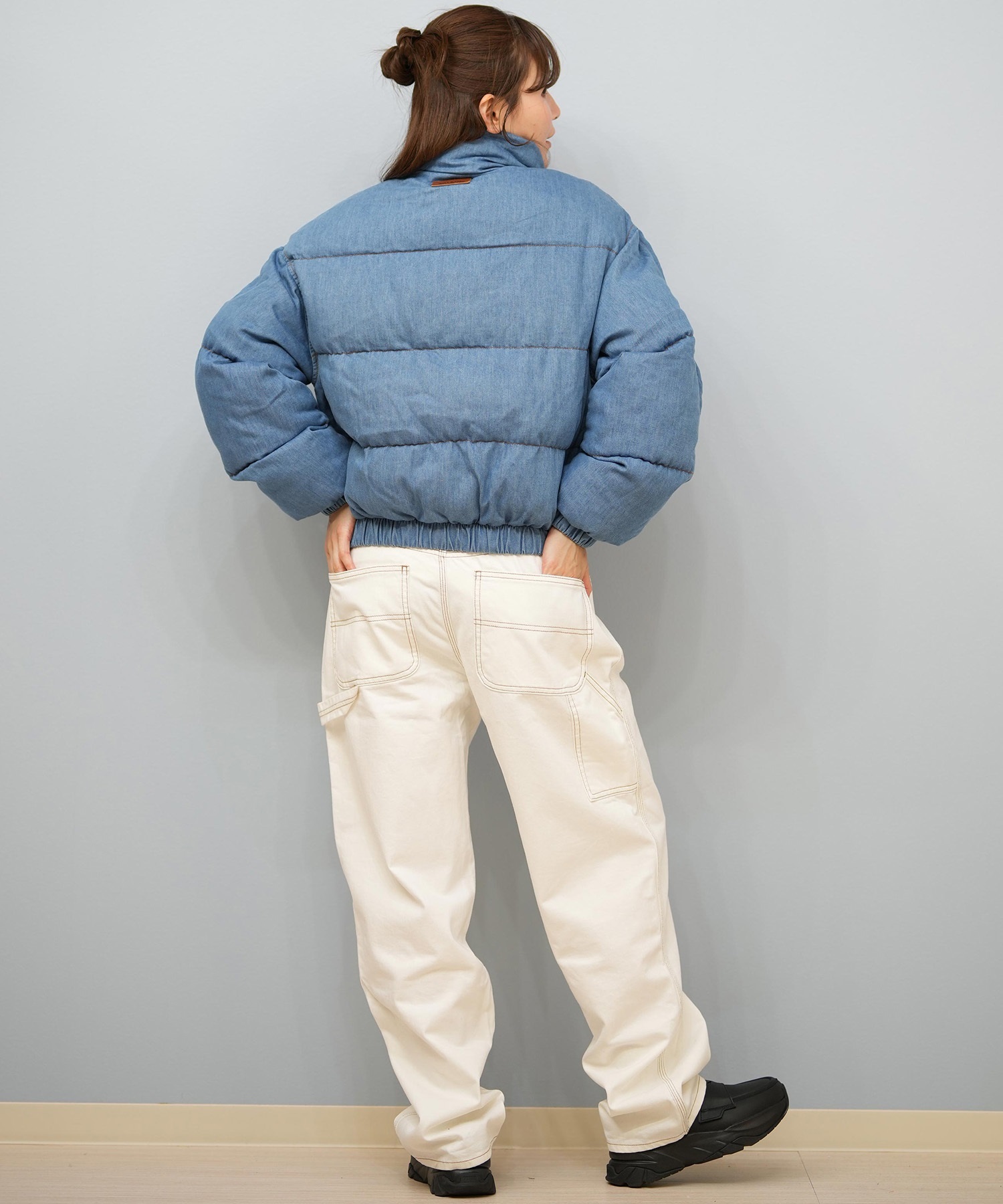BILLABONG ビラボン ジャケット レディース 中綿 ロゴ DENIM PUFF