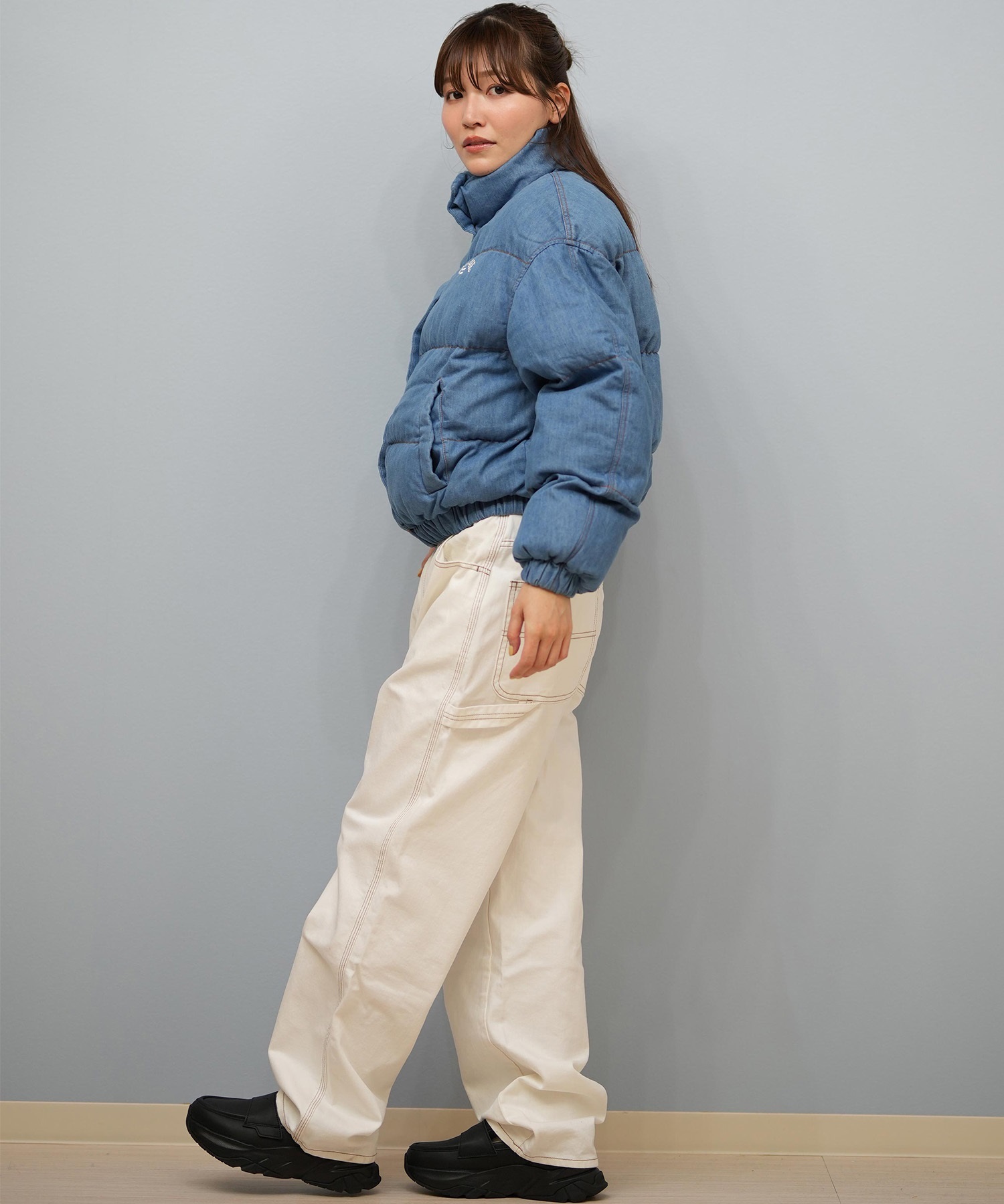 BILLABONG ビラボン ジャケット レディース 中綿 ロゴ DENIM PUFF