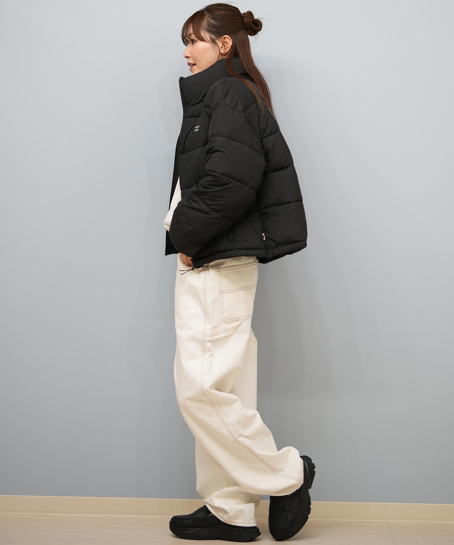 BILLABONG ビラボン ジャケット レディース 中綿 ロゴ Y2K PUFF JACKET BF014-762(BLK-M)