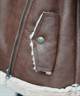 BILLABONG ビラボン ベスト レディース ワンポイント FAUX LEATHER MOUTON VEST BF014-750(BLK-M)