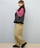 BILLABONG ビラボン ベスト レディース ワンポイント FAUX LEATHER MOUTON VEST BF014-750(BLK-M)