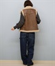 BILLABONG ビラボン ベスト レディース ワンポイント FAUX LEATHER MOUTON VEST BF014-750(BLK-M)