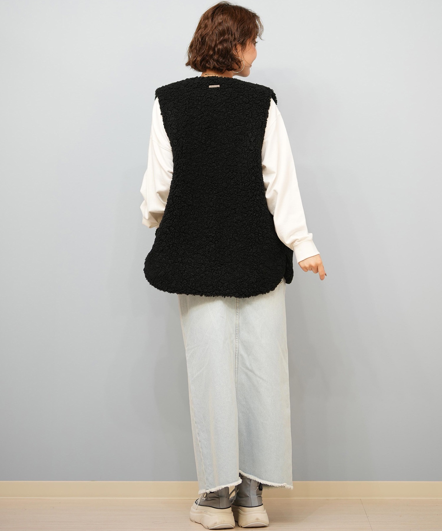 BILLABONG ビラボン ベスト レディース シンプル FUR BOA VEST BF014-752(WCP-M)
