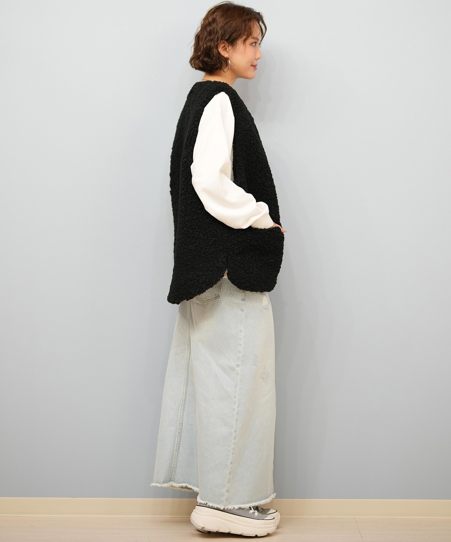 BILLABONG ビラボン ベスト レディース シンプル FUR BOA VEST BF014-752(WCP-M)