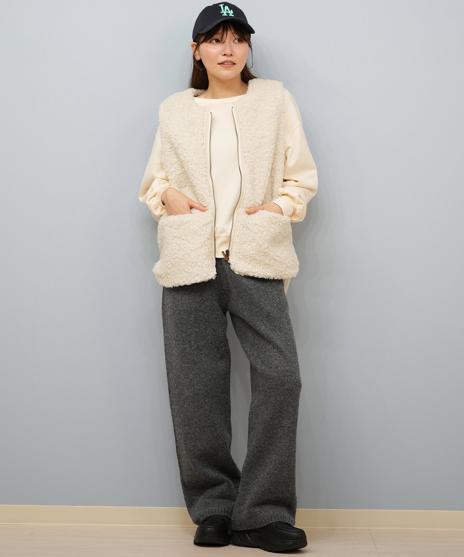 BILLABONG ビラボン ベスト レディース シンプル FUR BOA VEST BF014