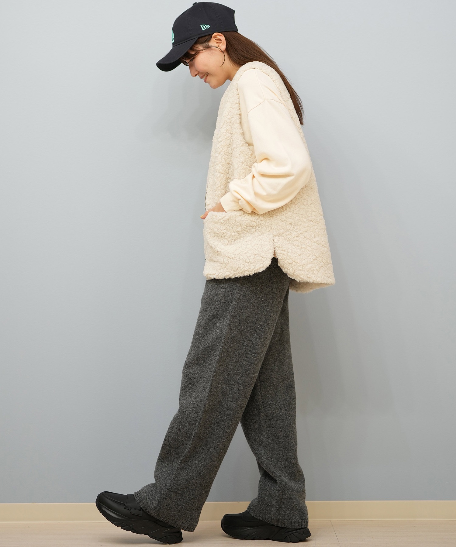 BILLABONG ビラボン ベスト レディース シンプル FUR BOA VEST BF014-752(WCP-M)