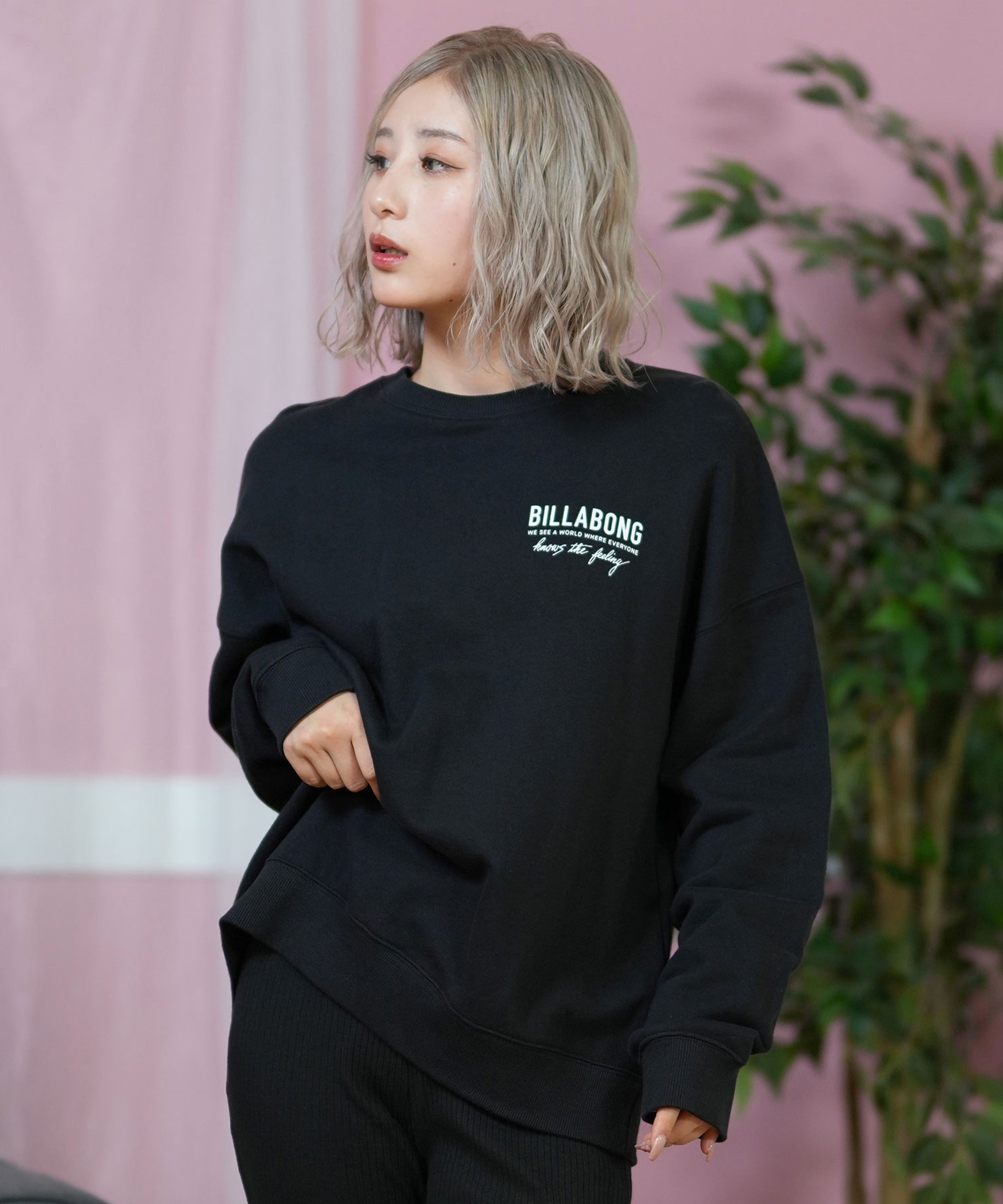 BILLABONG ビラボン トレーナー レディース クルーネック