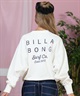 BILLABONG ビラボン トレーナー レディース クルーネック スウェット バックプリント 裏毛 CLEAN LOGO SWEAT CREW BF013-002(SCS-M)