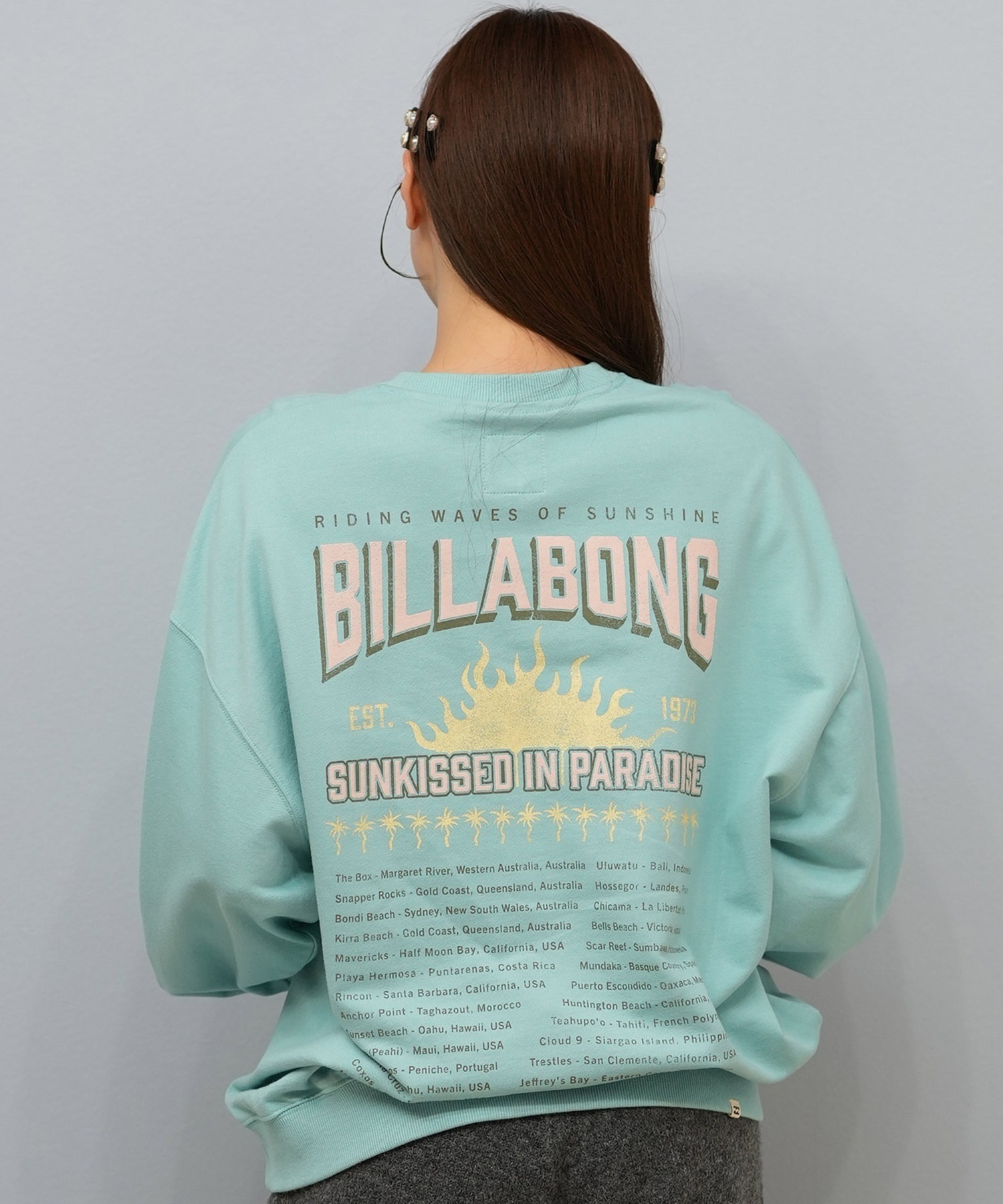 BILLABONG ビラボン トレーナー スウェット レディース オーバーサイズ 