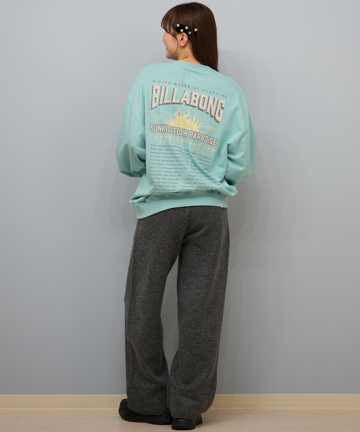 BILLABONG ビラボン トレーナー スウェット レディース オーバーサイズ 