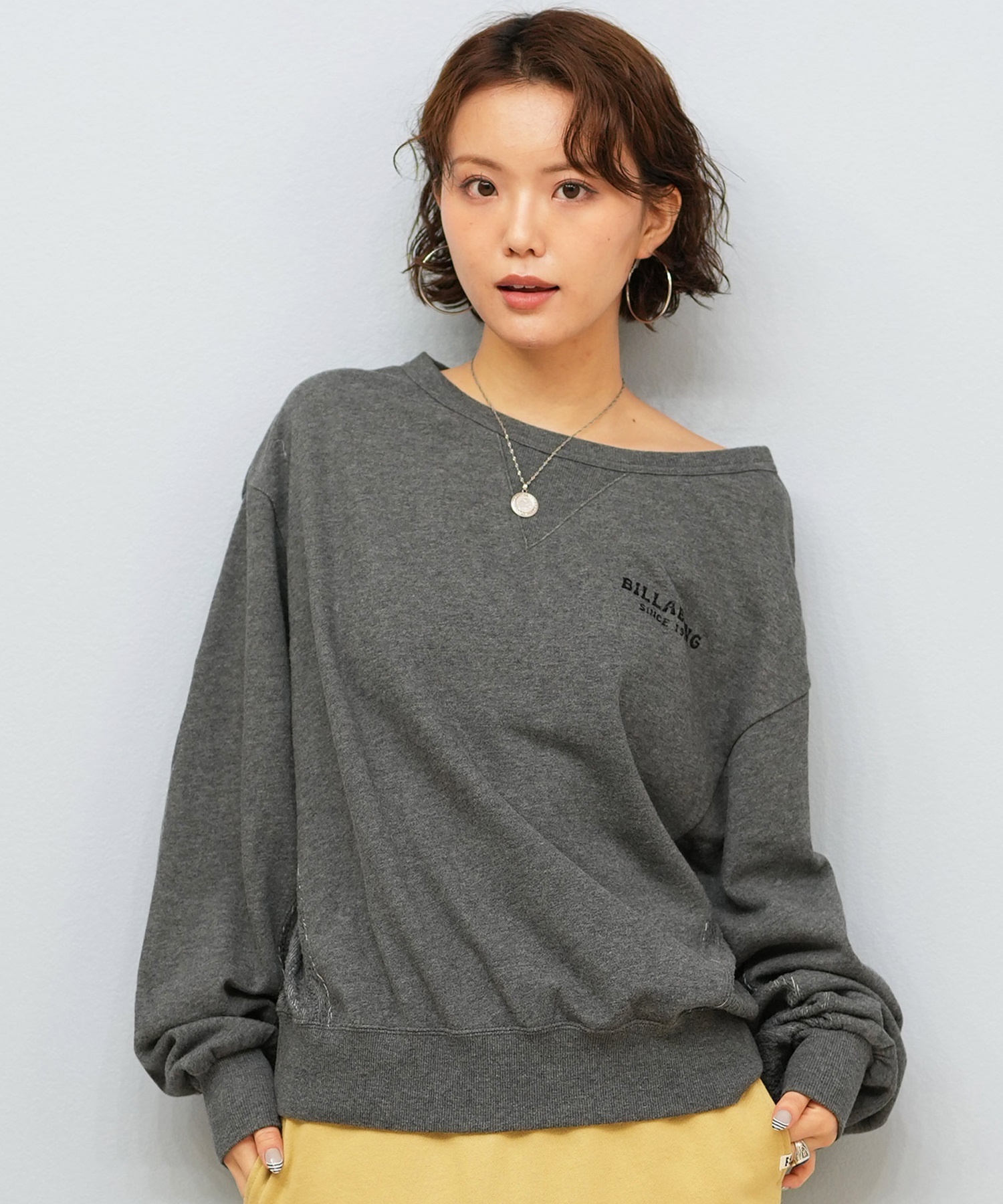 BILLABONG ビラボン トレーナー スウェット レディース ボートネック 