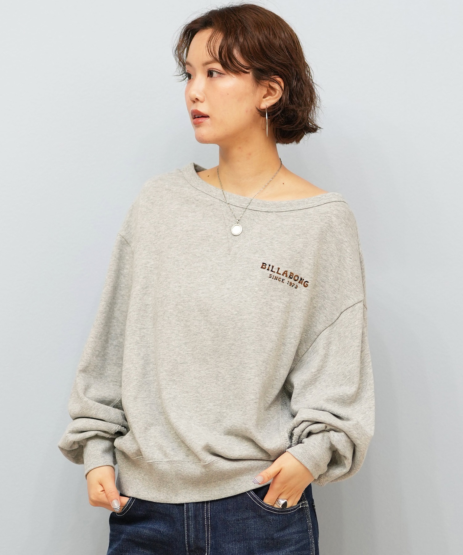 BILLABONG ビラボン トレーナー スウェット レディース ボートネック