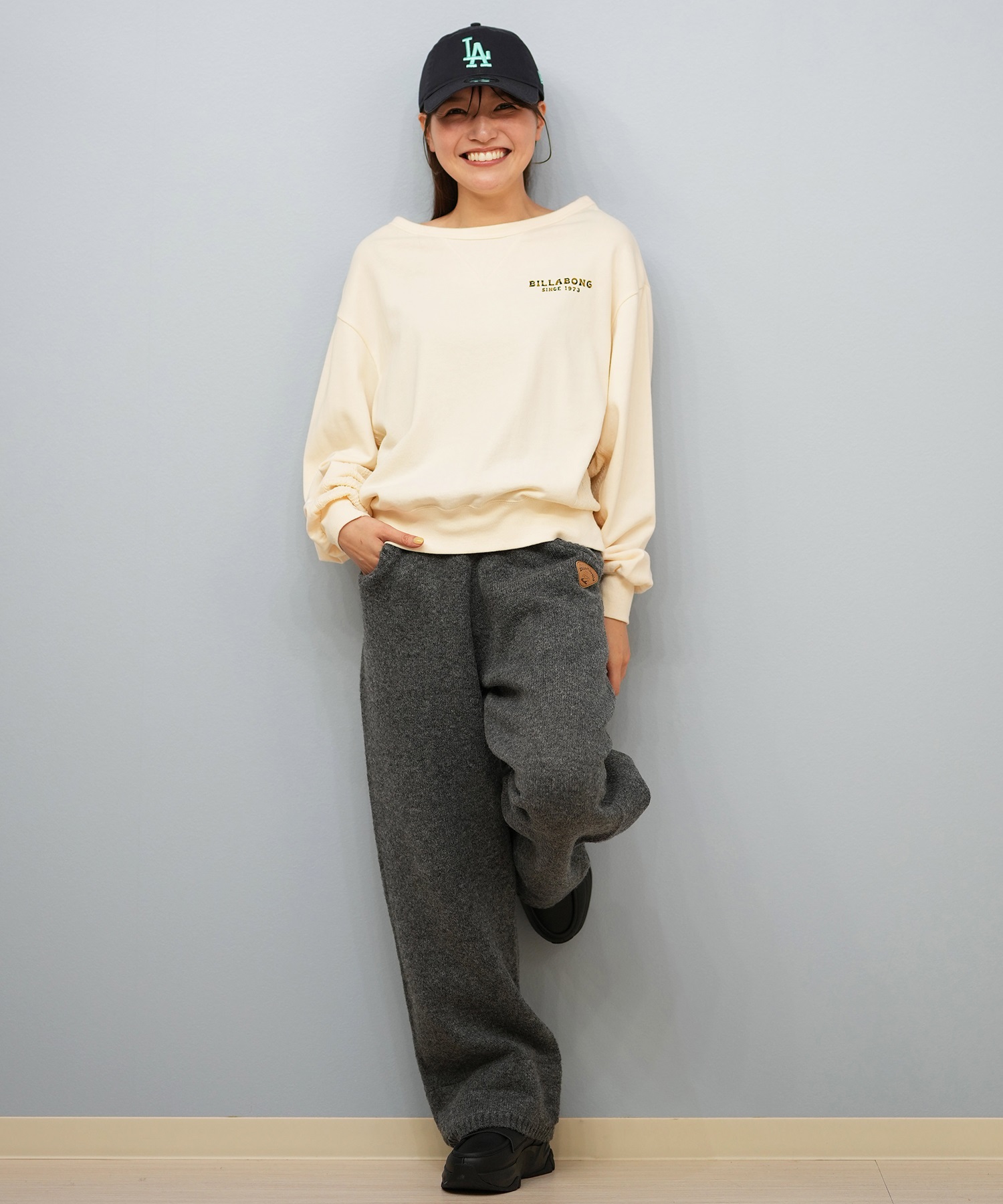 BILLABONG ビラボン トレーナー スウェット レディース ボートネック 