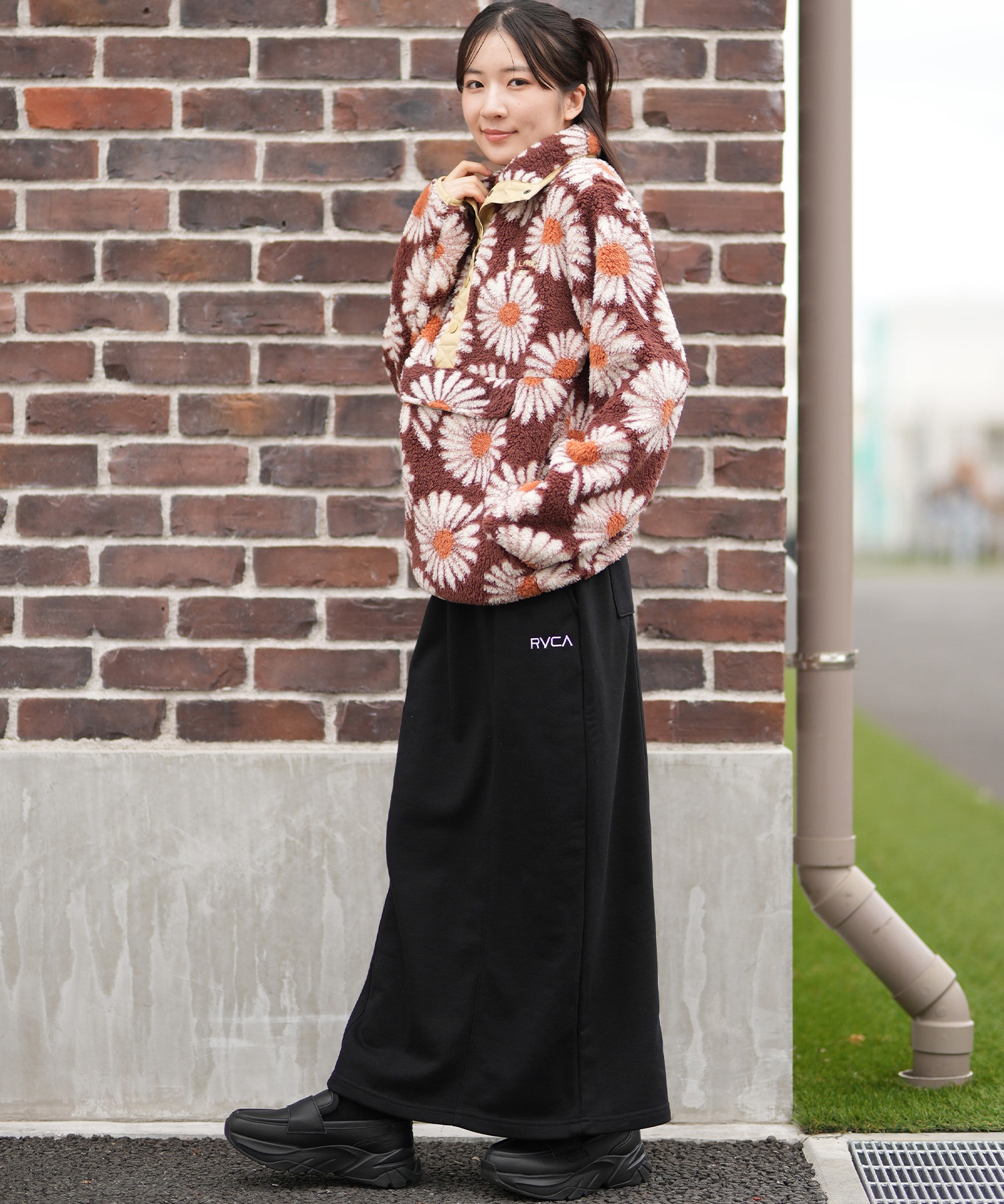 BILLABONG ビラボン ジャケット レディース 花柄 ボア ロゴ SWITCHBACK