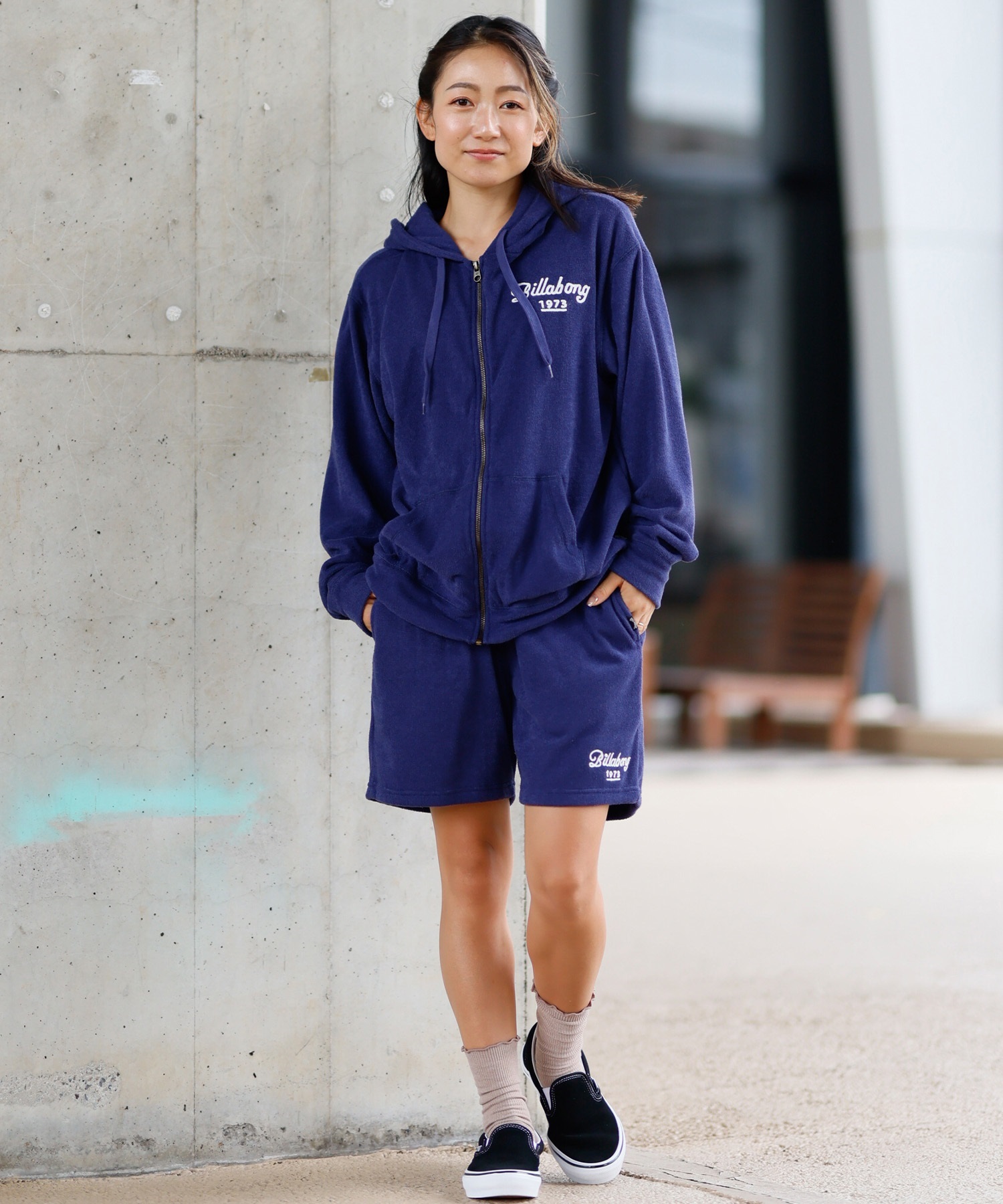 BILLABONG ビラボン パーカー ジップアップ レディース パイル
