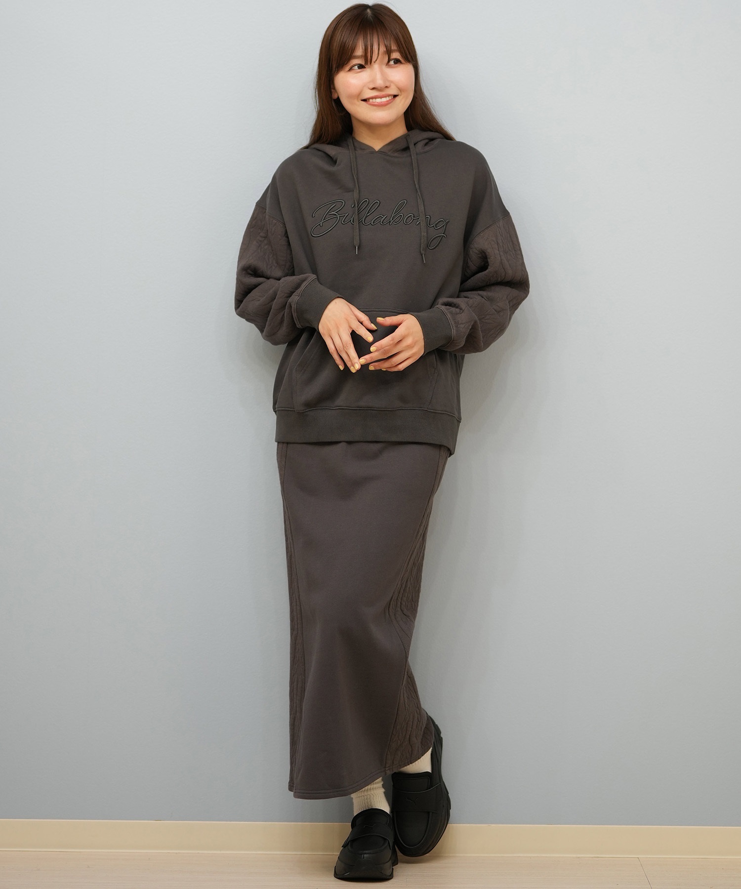 BILLABONG ビラボン プルオーバー パーカー レディース オーバーサイズ セットアップ対応 BF014-012(OFB-M)