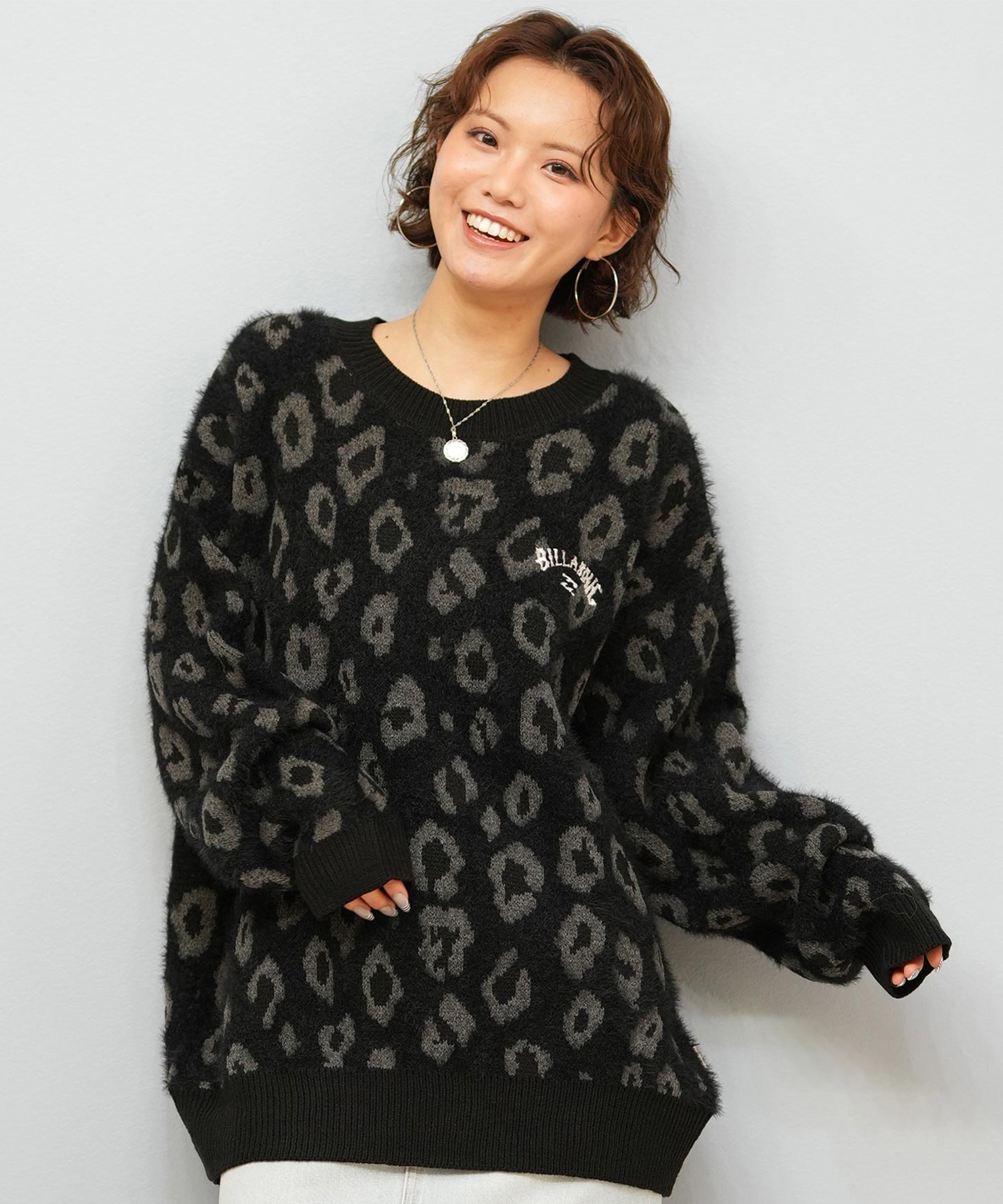 BILLABONG ビラボン ニット セーター レディース ヒョウ柄 レオパード