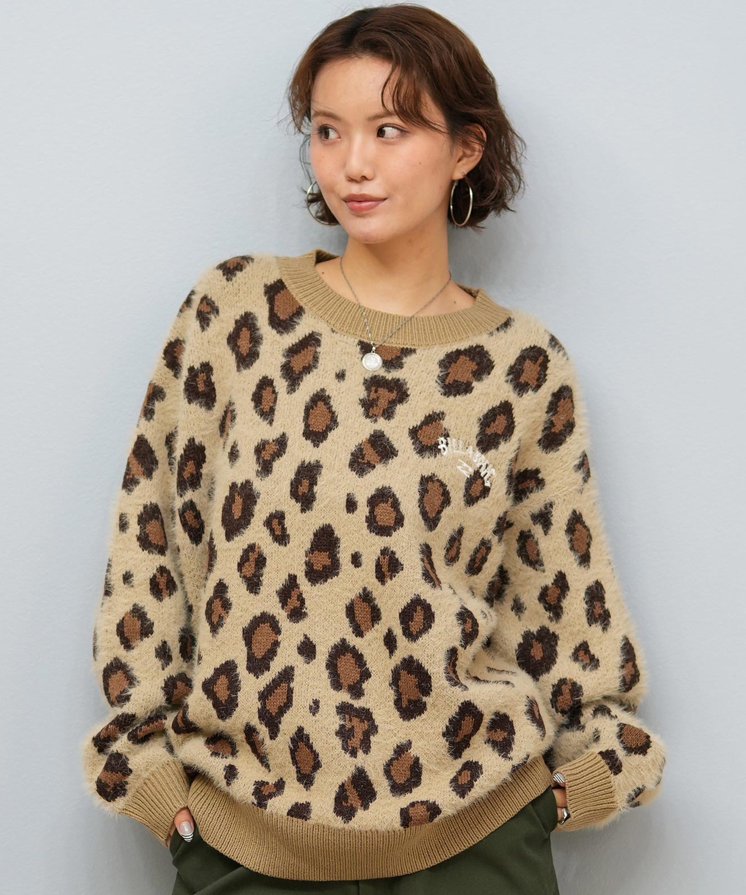 BILLABONG ビラボン ニット セーター レディース ヒョウ柄 レオパード