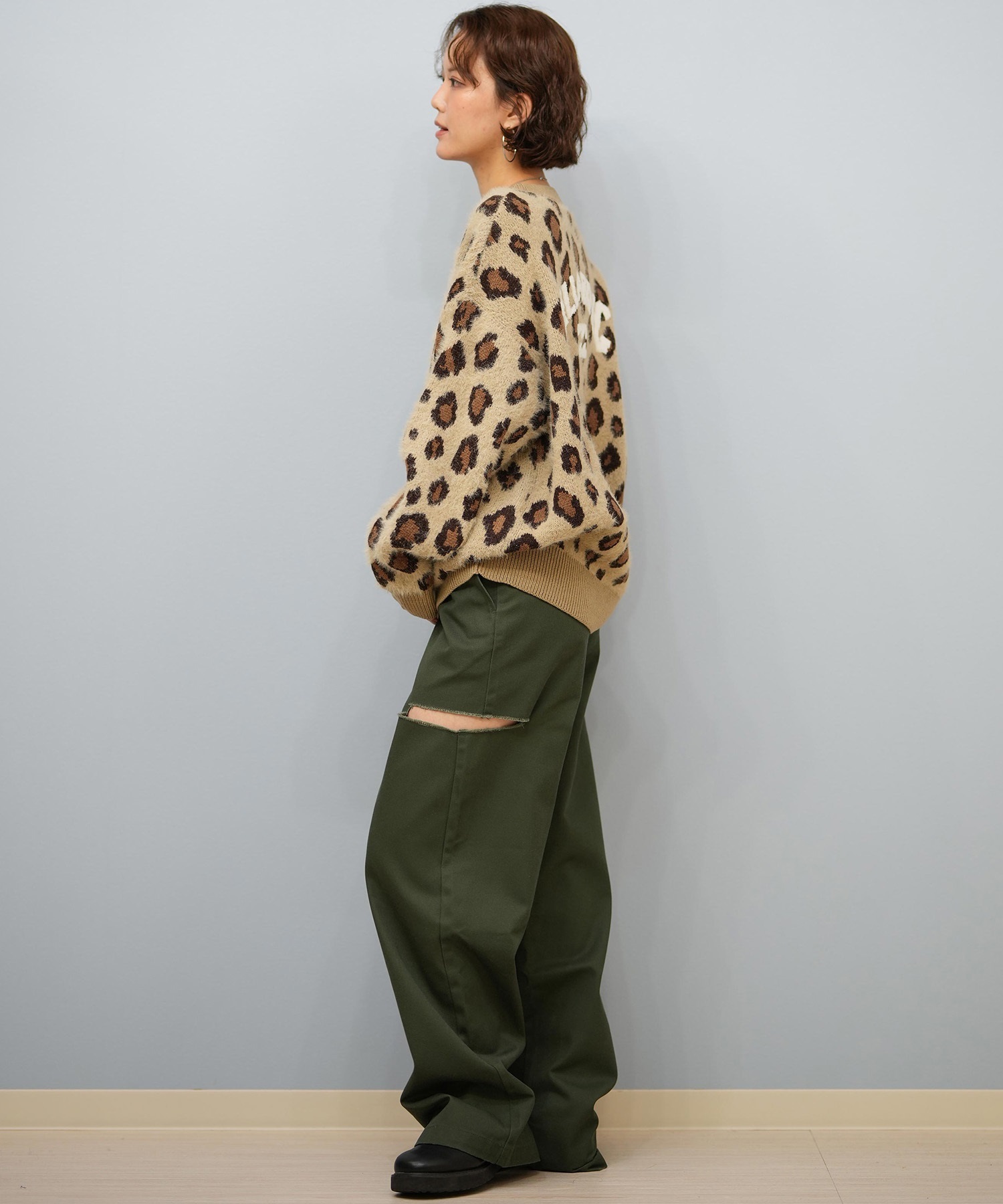 BILLABONG ビラボン ニット セーター レディース ヒョウ柄 レオパード