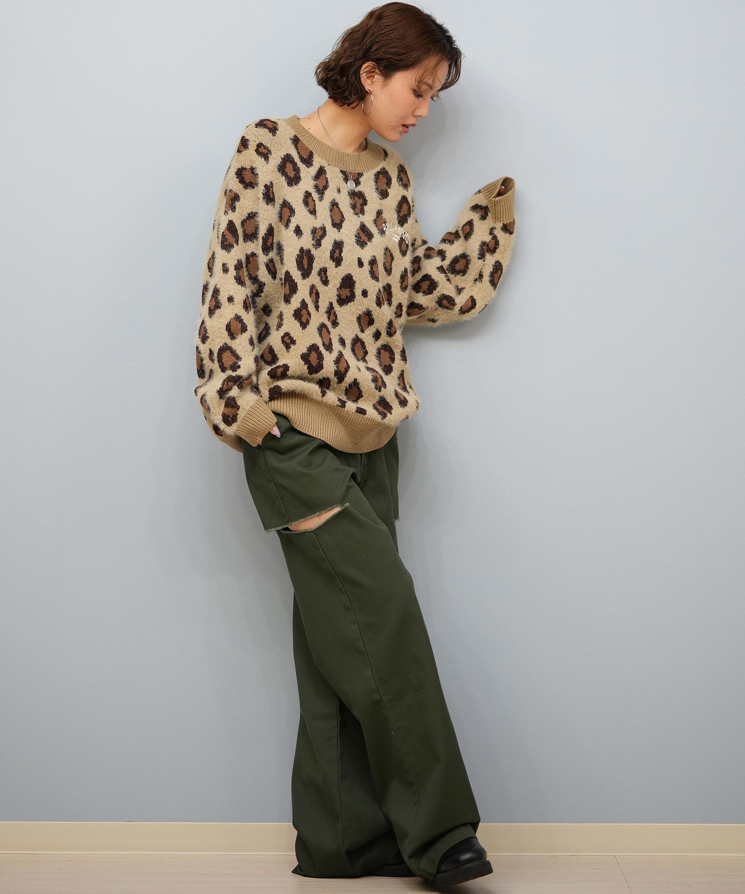 BILLABONG ビラボン ニット セーター レディース ヒョウ柄 レオパード