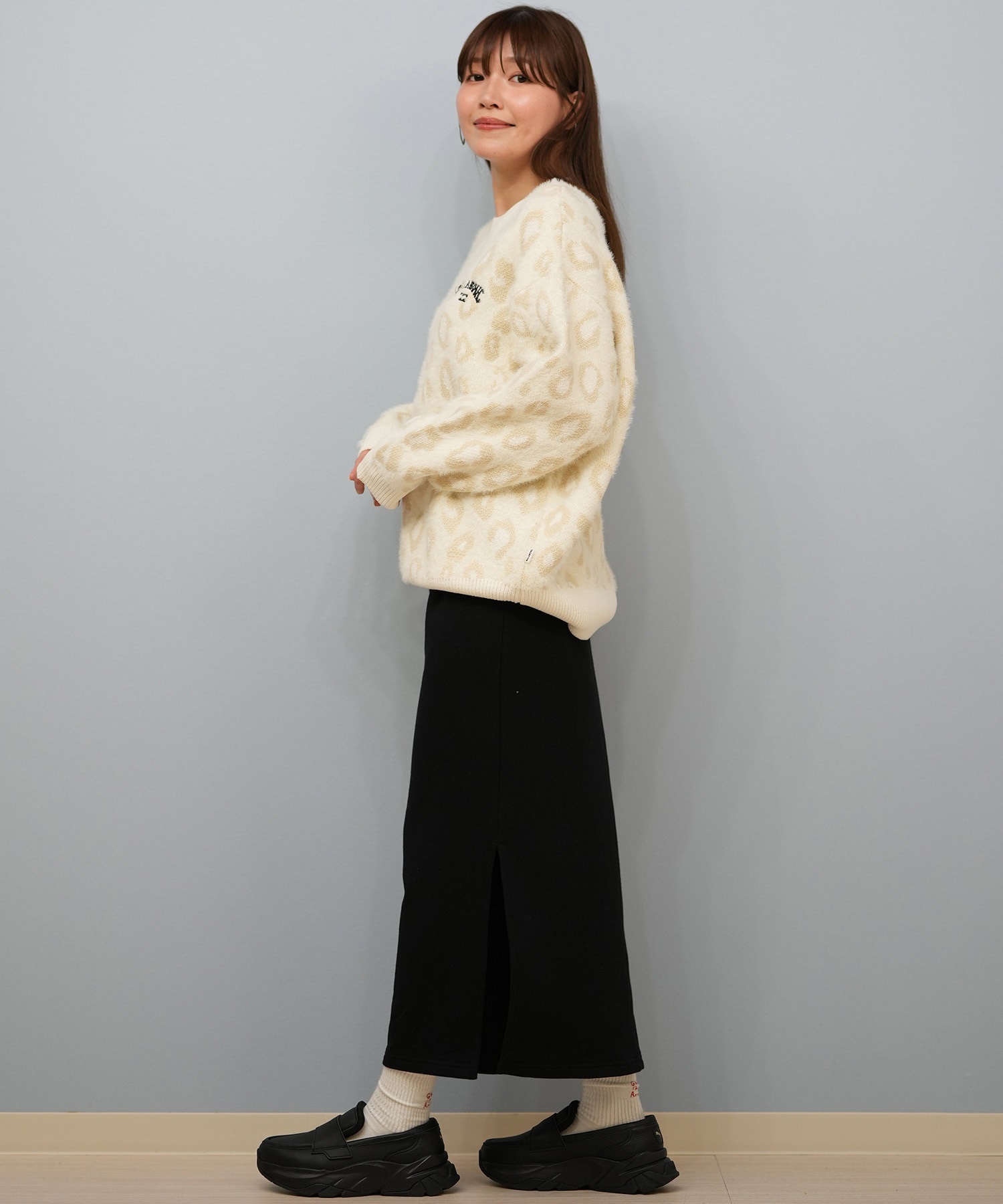 BILLABONG ビラボン ニット セーター レディース ヒョウ柄 レオパード