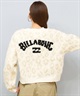BILLABONG ビラボン ニット セーター カーディガン レディース ヒョウ柄 レオパード柄 バックプリント BF014-U05 ムラサキスポーツ限定(BLK-M)