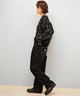 BILLABONG ビラボン ニット セーター カーディガン レディース ヒョウ柄 レオパード柄 バックプリント BF014-U05 ムラサキスポーツ限定(BLK-M)