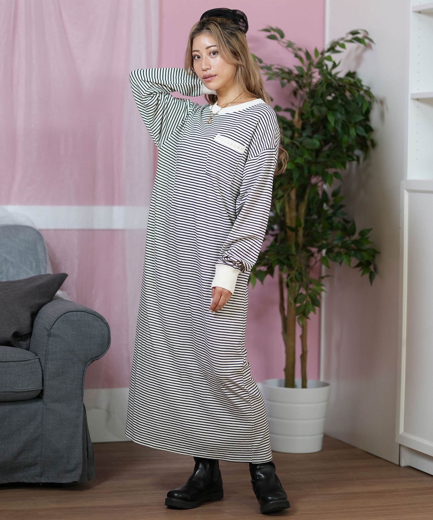 【eco bltch beach style】サーフワンピース　M 25SS/NEW ワンピース水着 【24W07-22S】/MAKA-HOU Surf One-