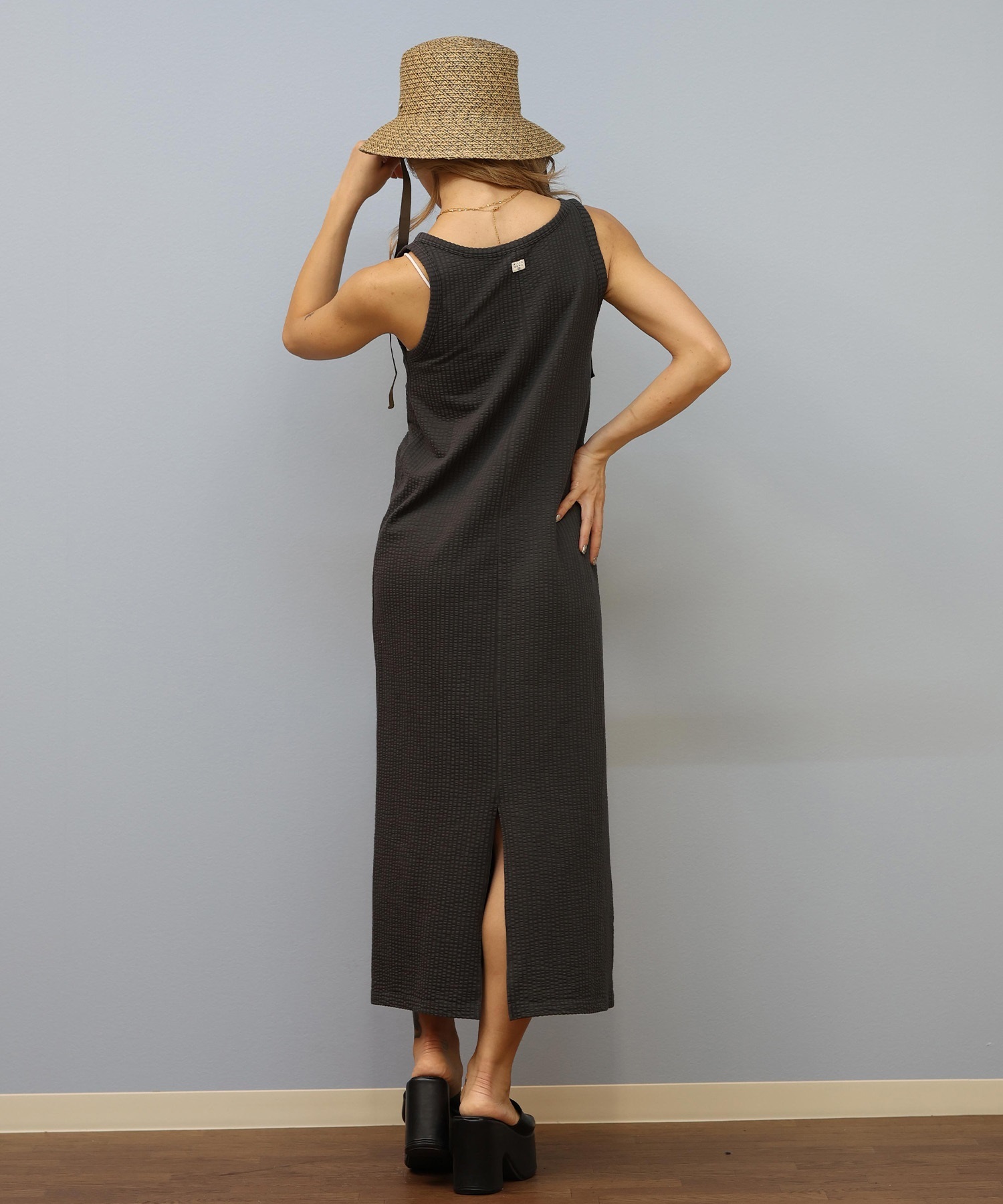 BILLABONG ビラボン ワンピース レディース サッカー生地 タンクトップ ロング丈 LIGHT SUCKER ONEPIECE DRE BF01C-354(OFB-M)