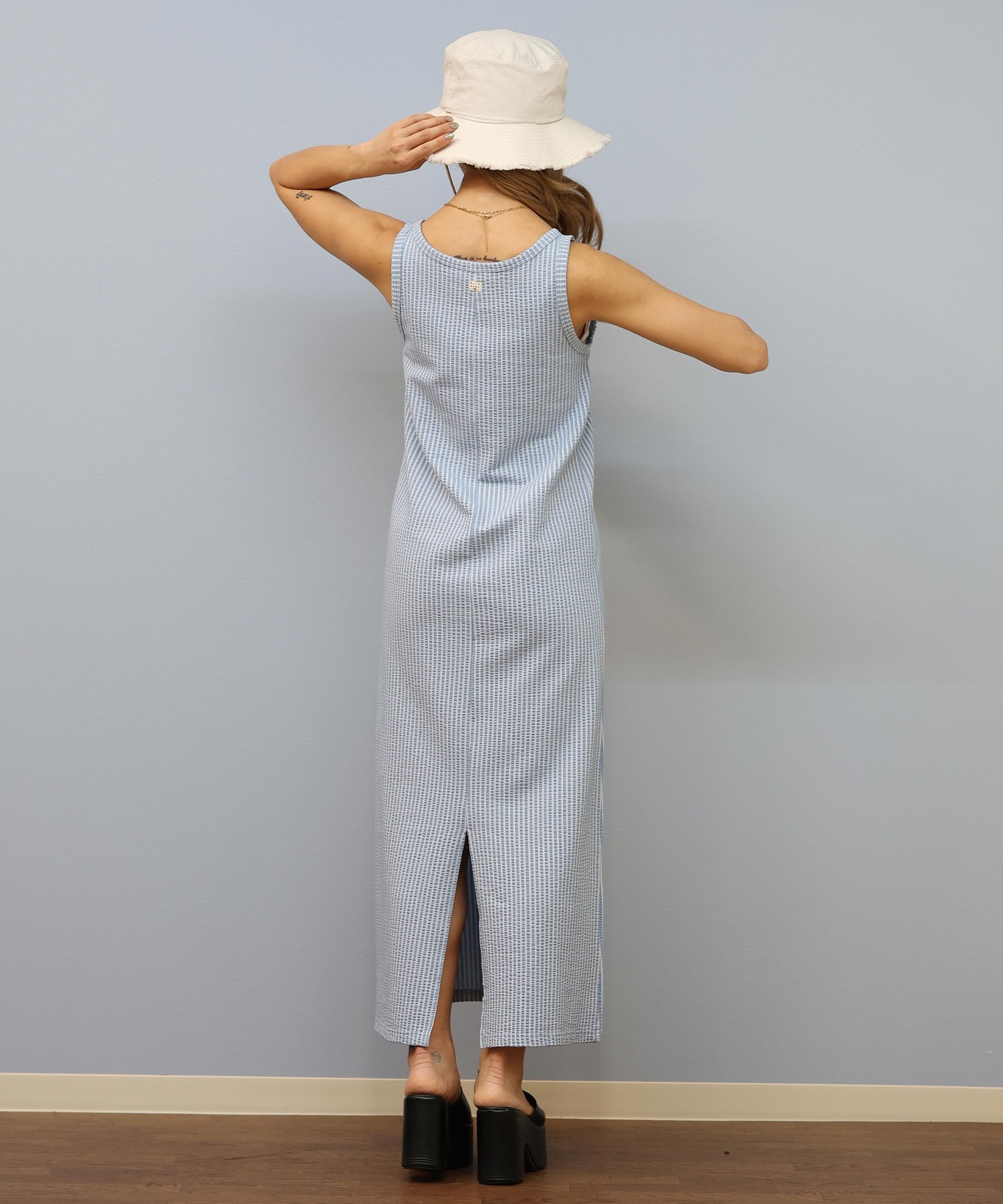 BILLABONG ビラボン ワンピース レディース サッカー生地 タンクトップ ロング丈 LIGHT SUCKER ONEPIECE DRE BF01C-354(OFB-M)