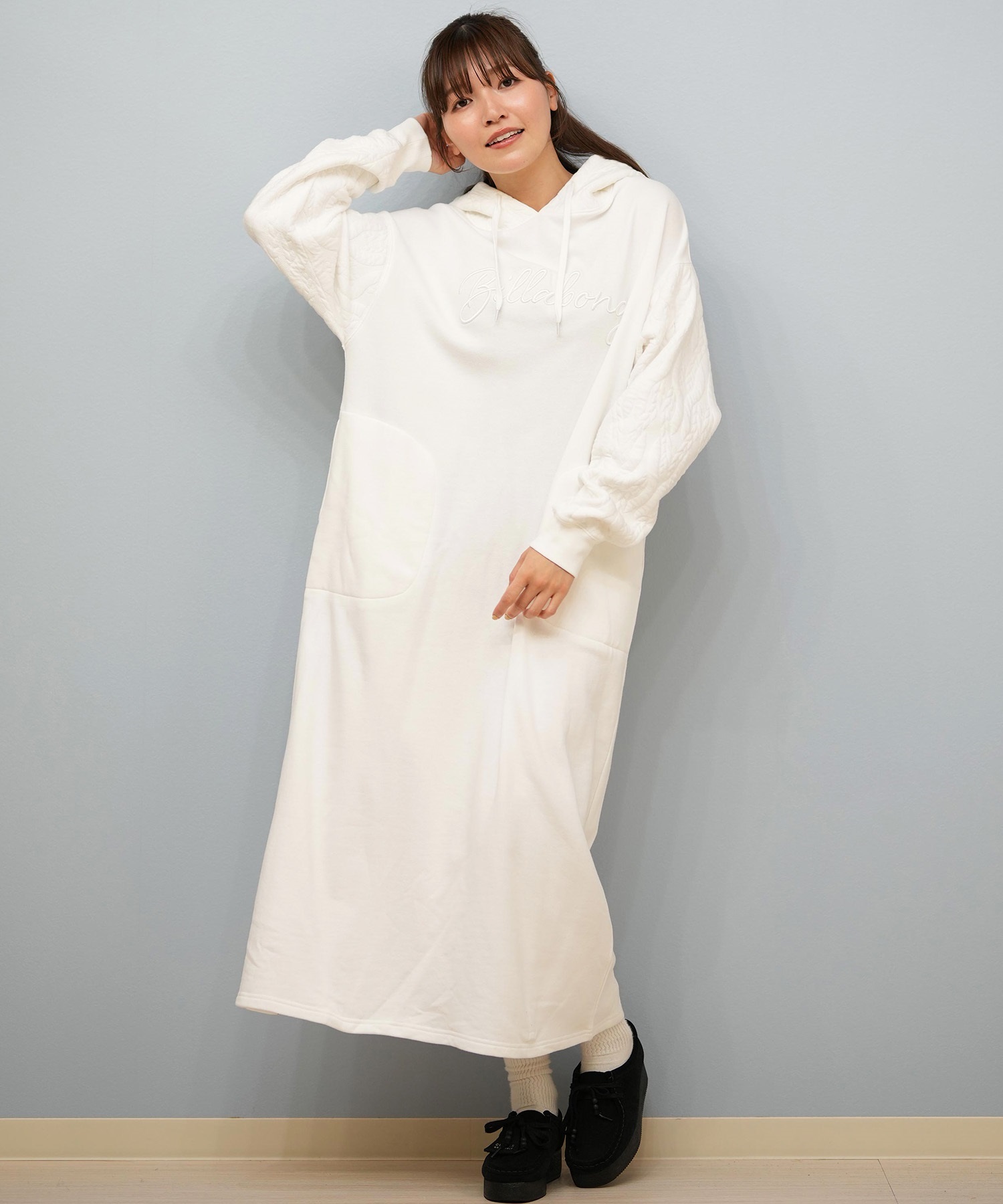 BILLABONG ビラボン ワンピース レディース パーカー ロング丈 フード