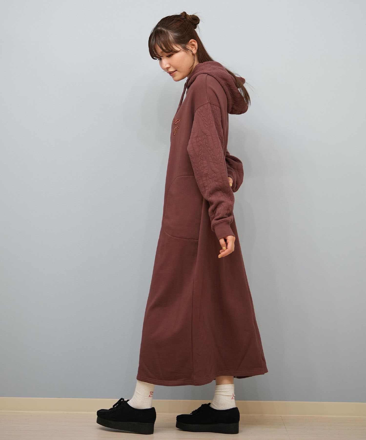 BILLABONG ビラボン ワンピース レディース パーカー ロング丈 フード