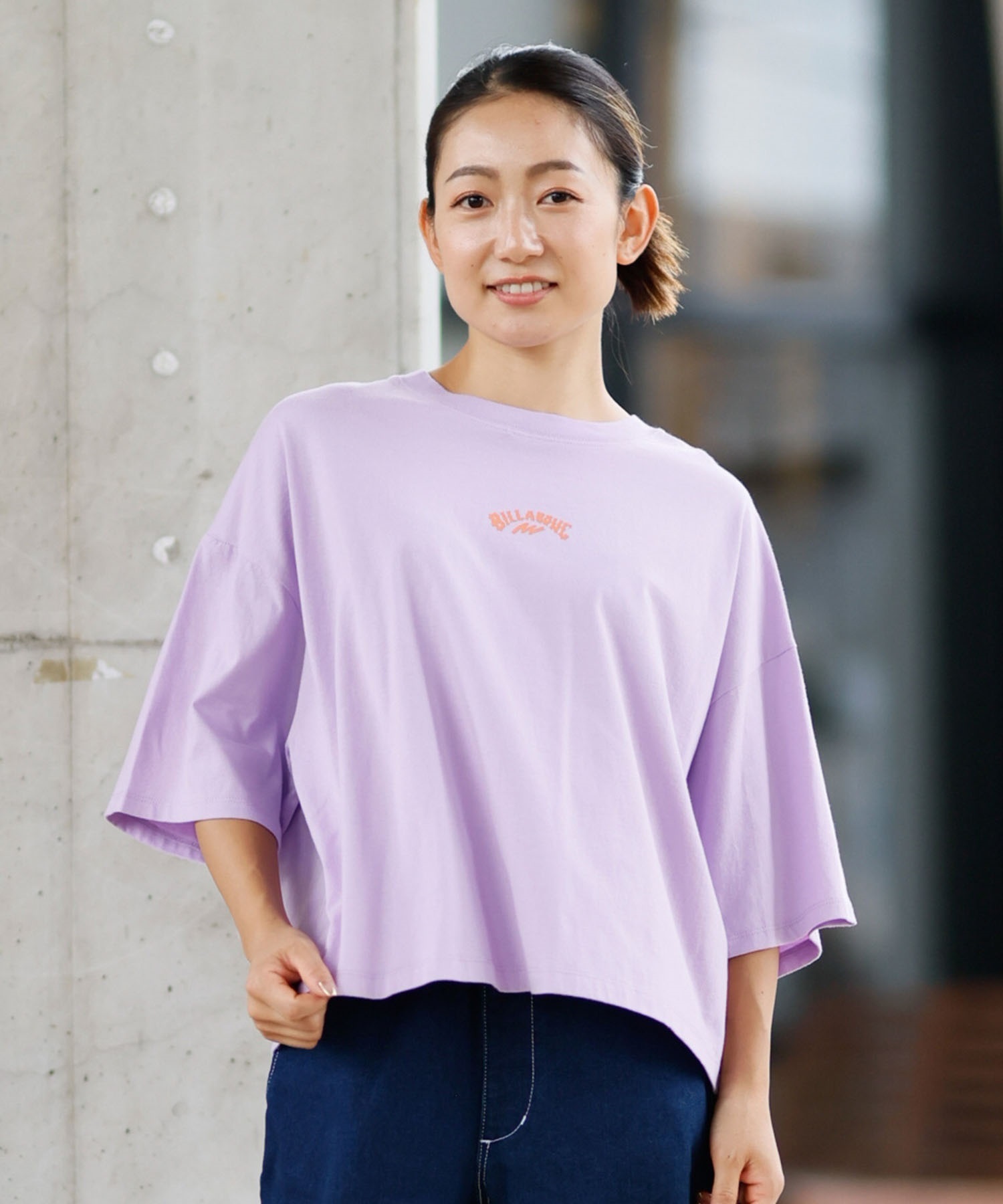 BILLABONG ビラボン 半袖 Tシャツ レディース クロップド丈 バック