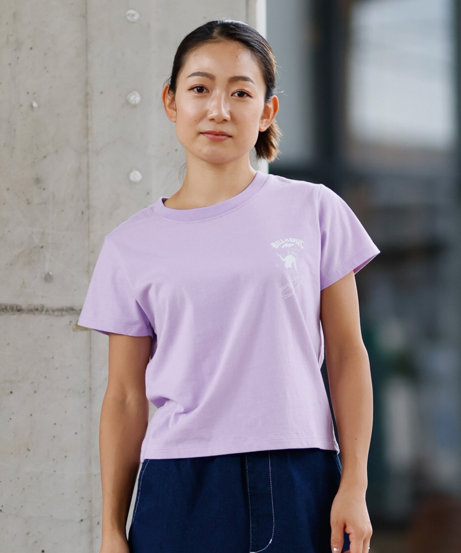 BILLABONG ビラボン 半袖 Tシャツ レディース クロップド丈 バック