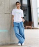 BILLABONG ビラボン 半袖 Tシャツ レディース フロントプリント レギュラーフィット BF013-201(WHT-M)