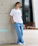 BILLABONG ビラボン 半袖 Tシャツ レディース フロントプリント レギュラーフィット BF013-201(WHT-M)
