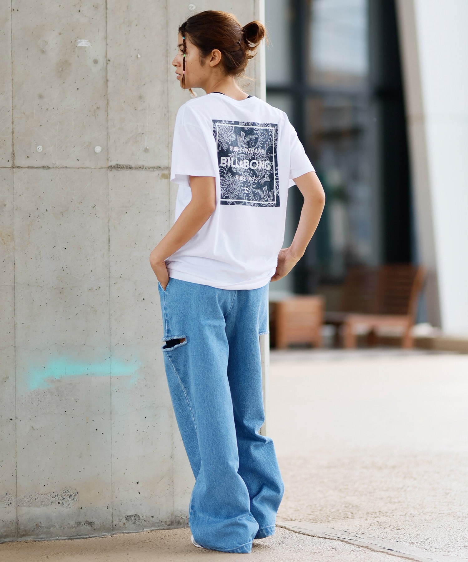 BILLABONG ビラボン 半袖 Tシャツ レディース バックプリント 