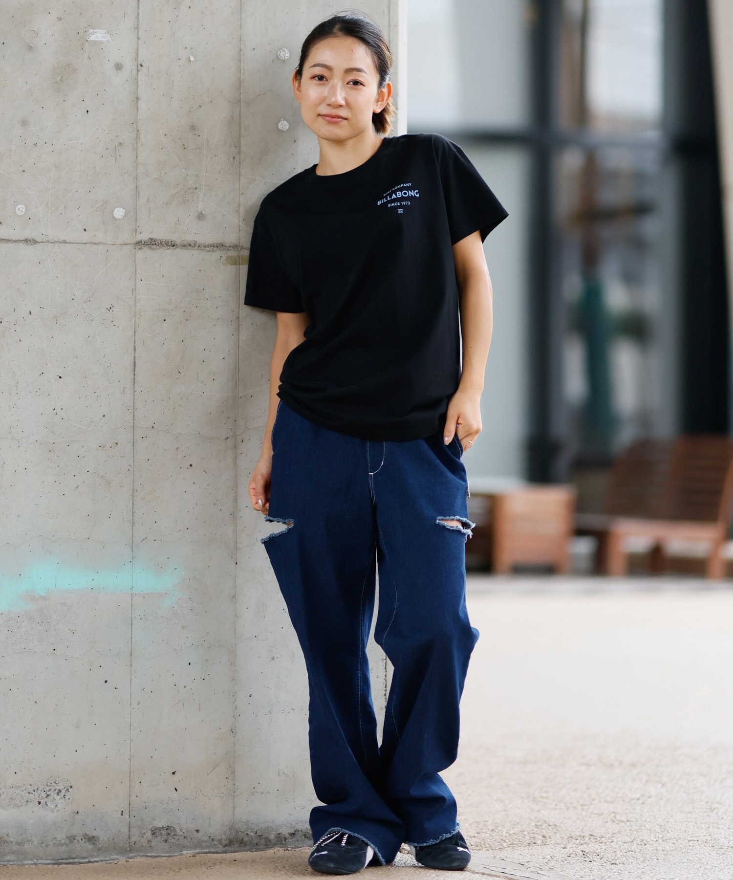 BILLABONG ビラボン 半袖 Tシャツ レディース バックプリント