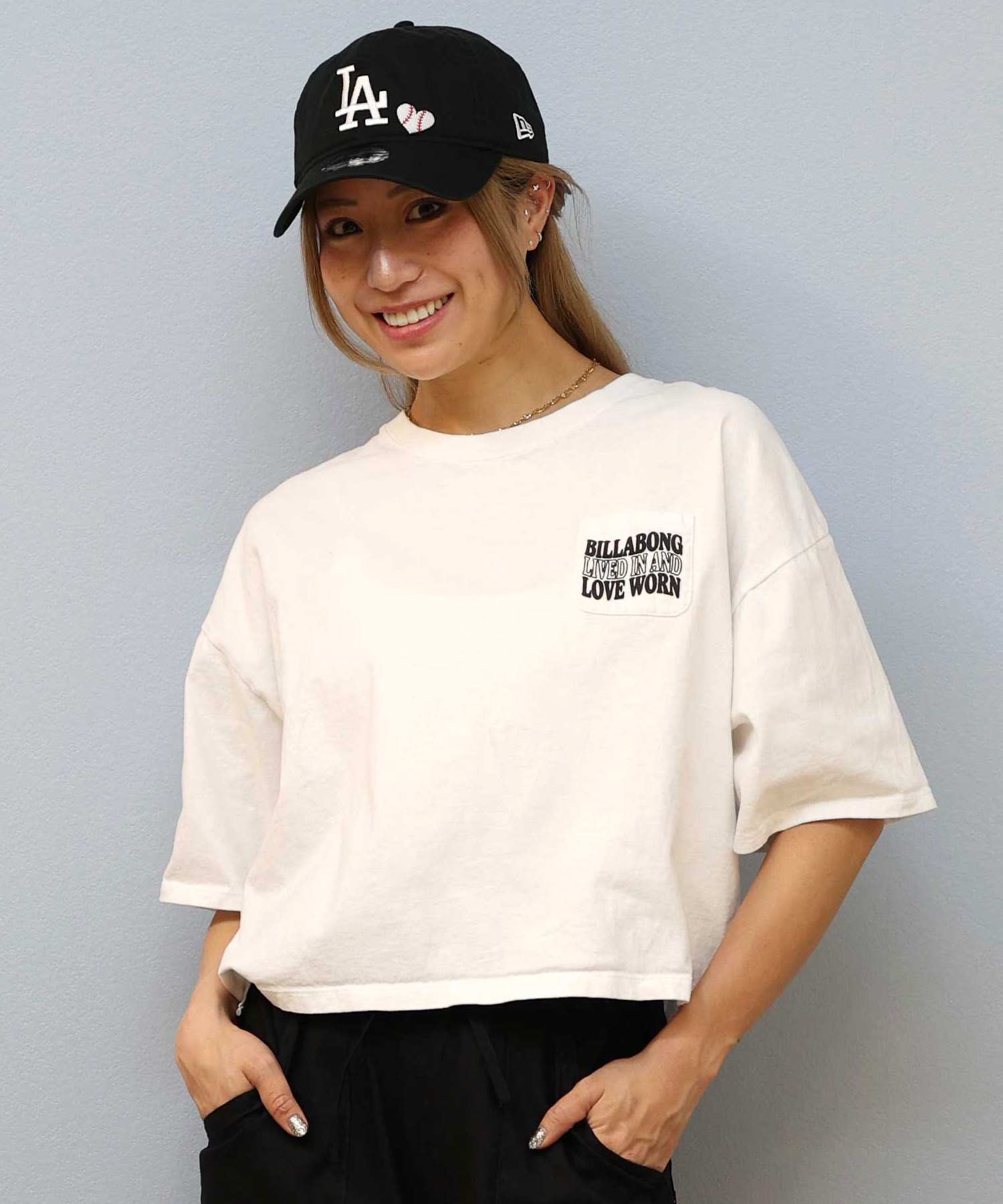 BILLABONG ビラボン 半袖 Tシャツ レディース バックプリント