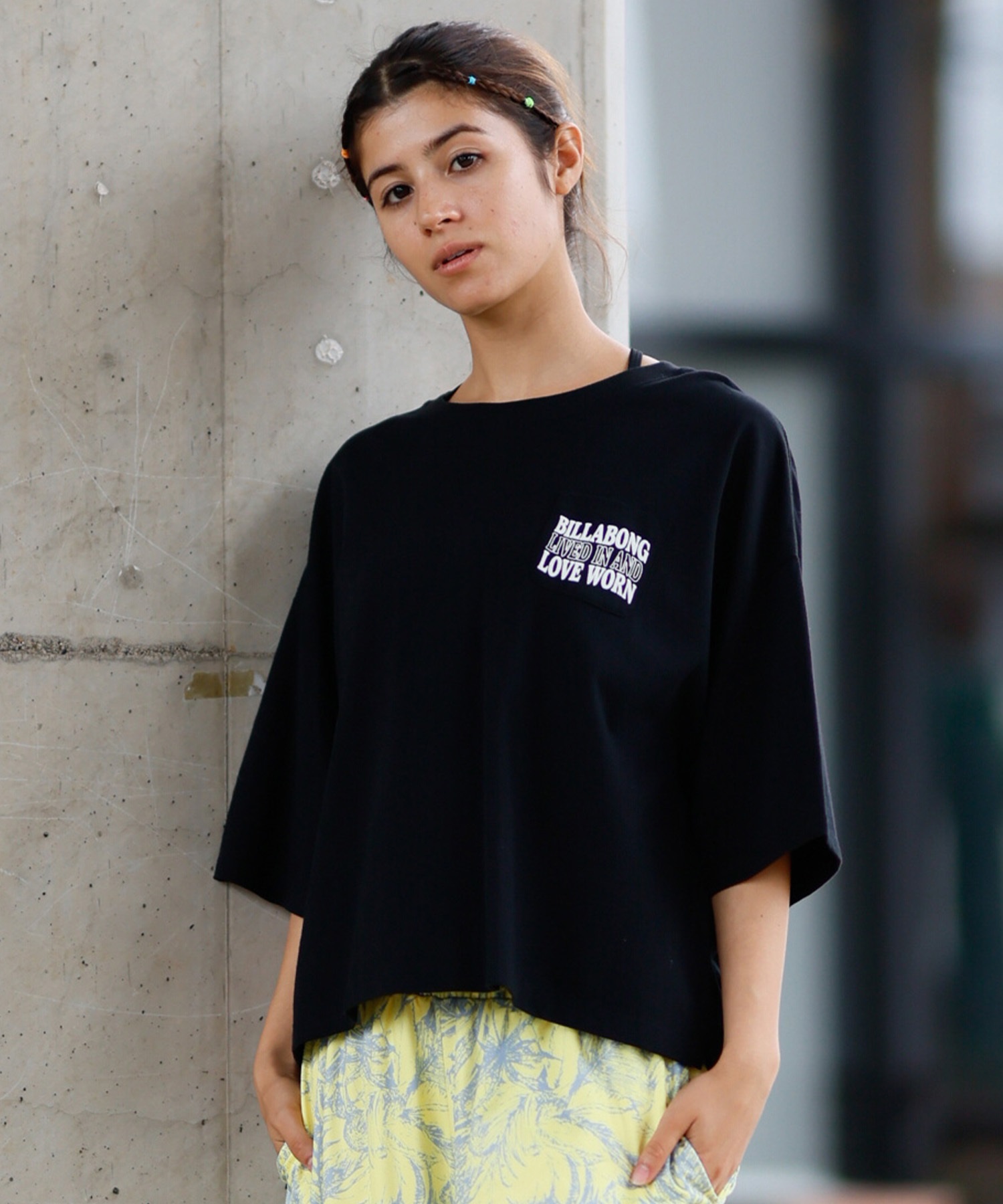 BILLABONG ビラボン 半袖 Tシャツ レディース バックプリント