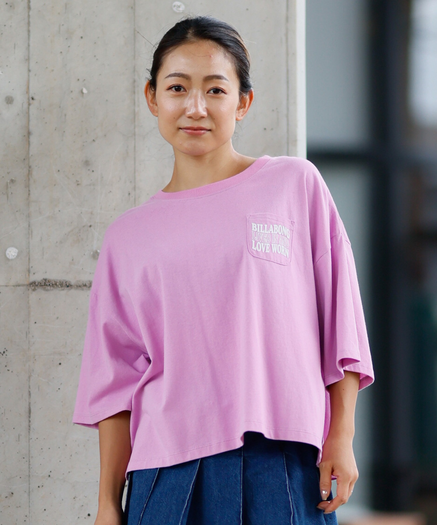 BILLABONG ビラボン 半袖 Tシャツ レディース バックプリント