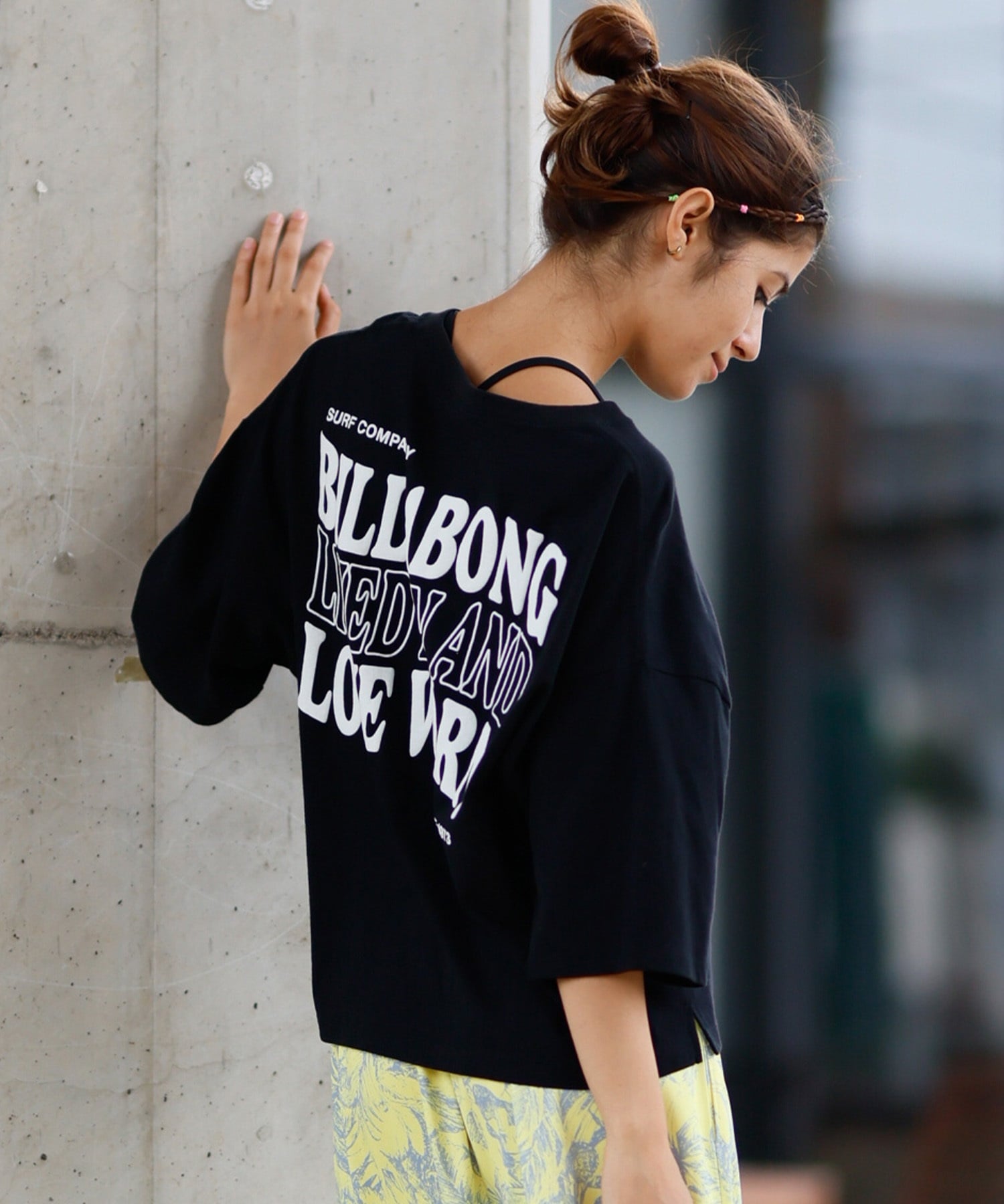 BILLABONG ビラボン 半袖 Tシャツ レディース バックプリント