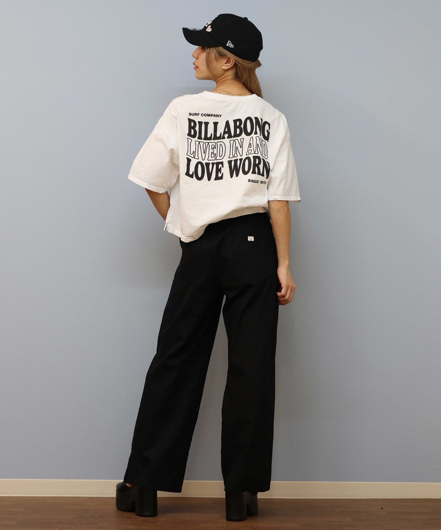 BILLABONG ビラボン 半袖 Tシャツ レディース バックプリント